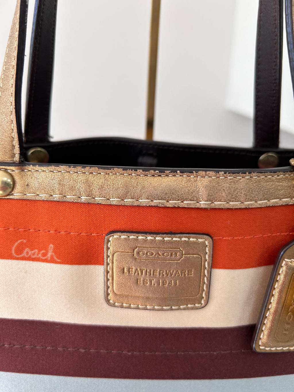 Vintage Coach Legacy mini handbag
