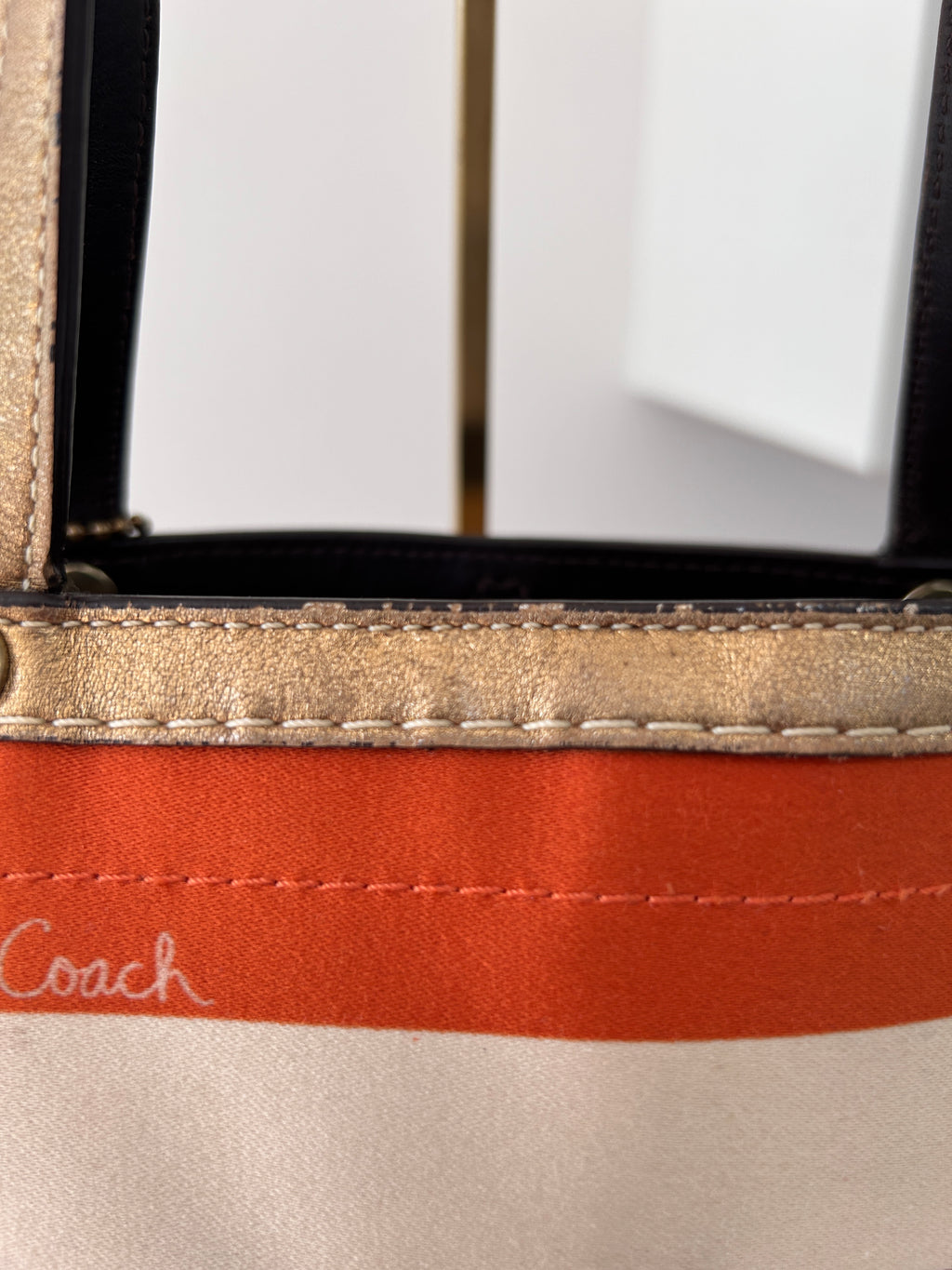Vintage Coach Legacy mini handbag