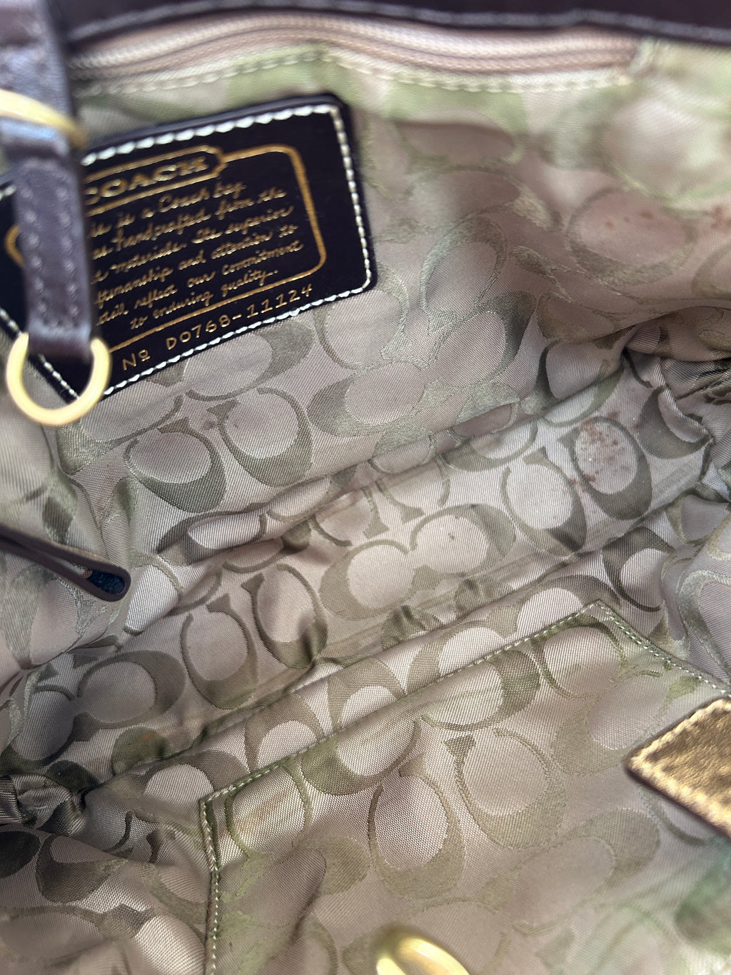 Vintage Coach Legacy mini handbag