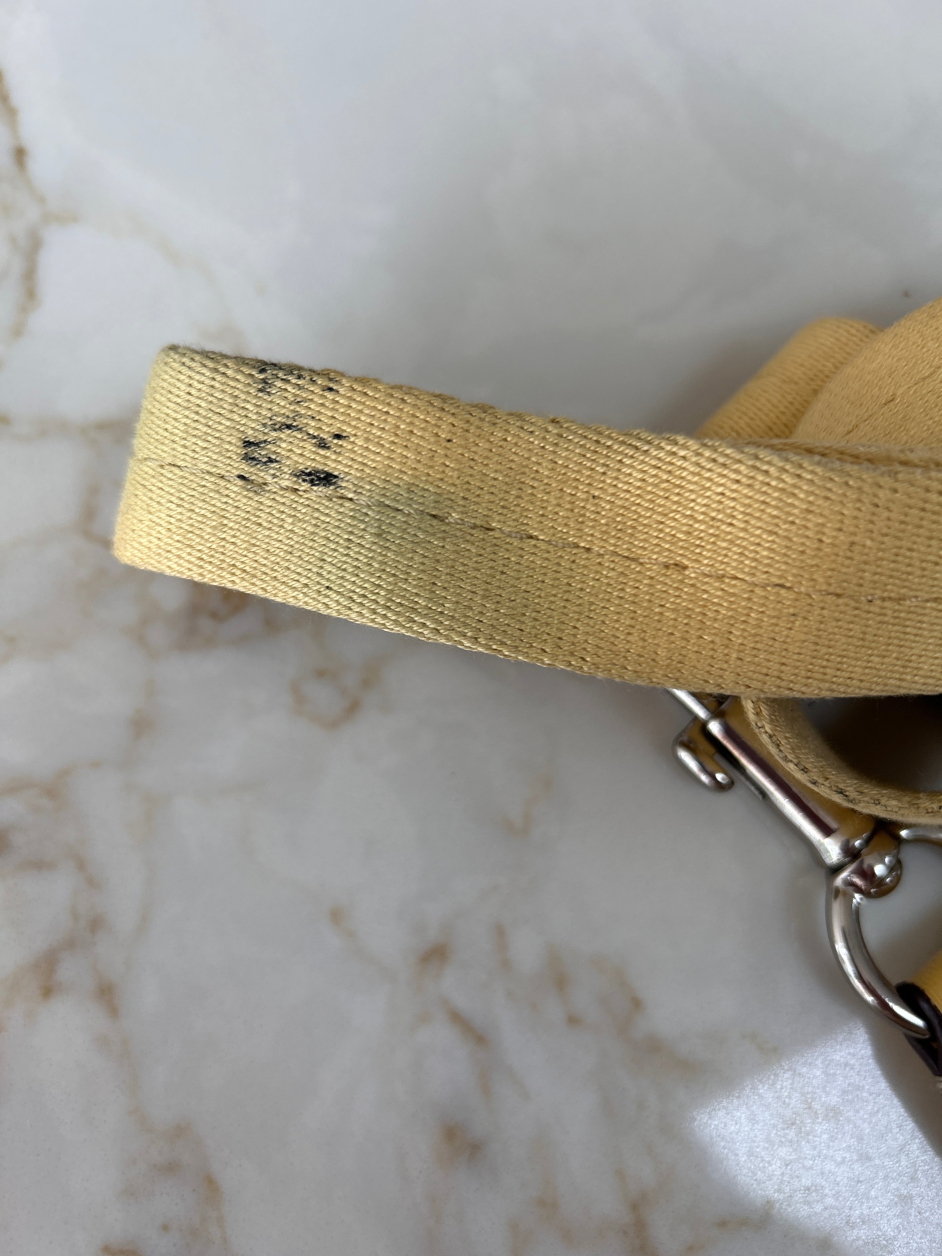 Vintage Coach yellow leather shoulder bag