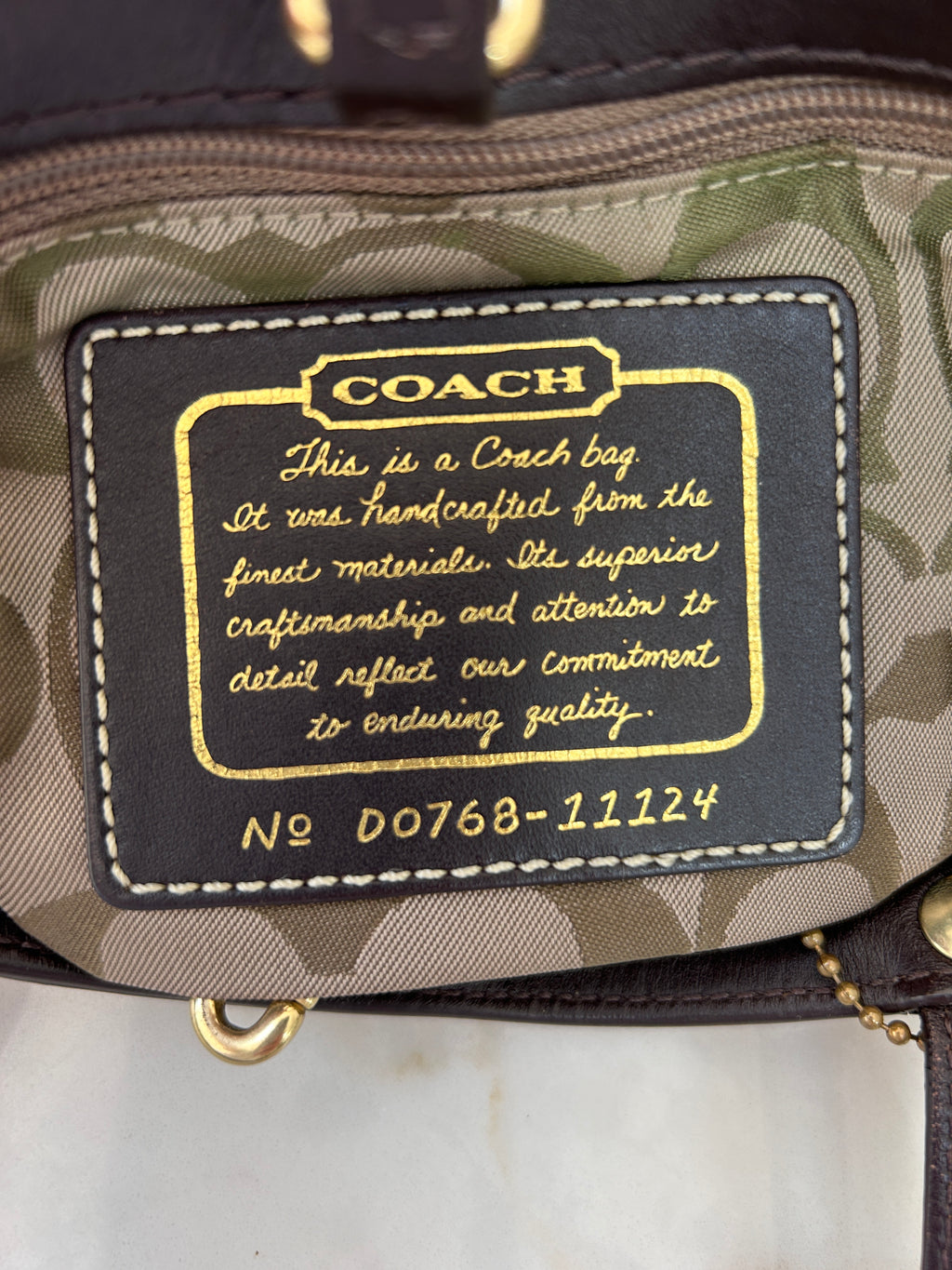 Vintage Coach Legacy mini handbag
