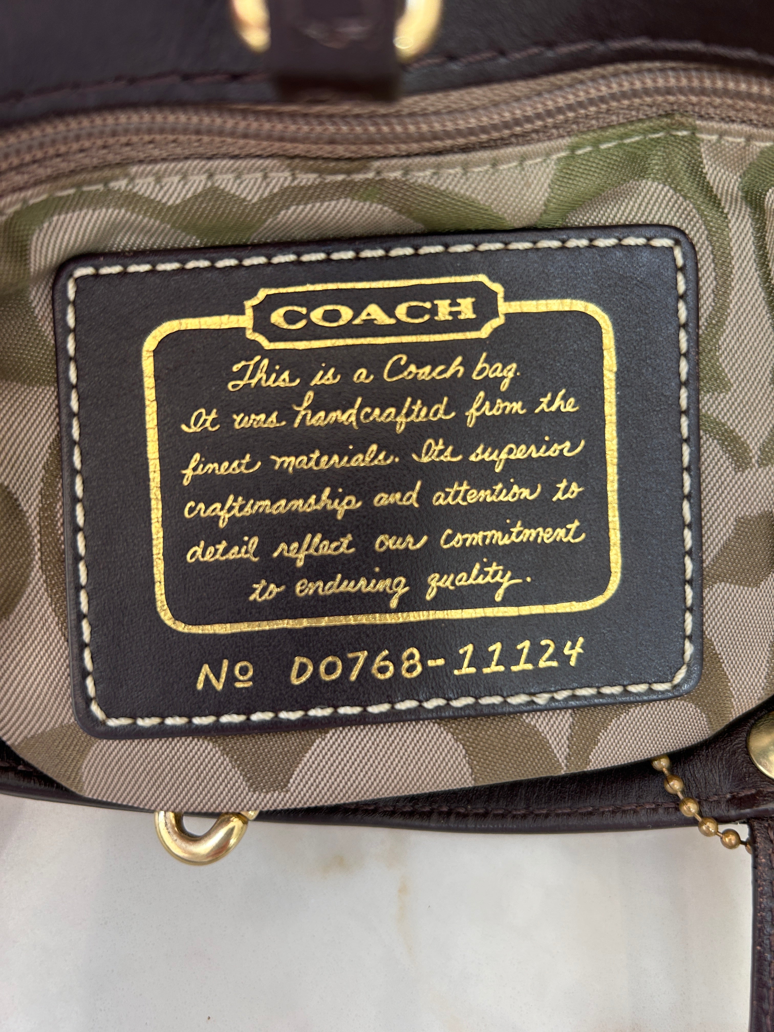Vintage Coach Legacy mini handbag