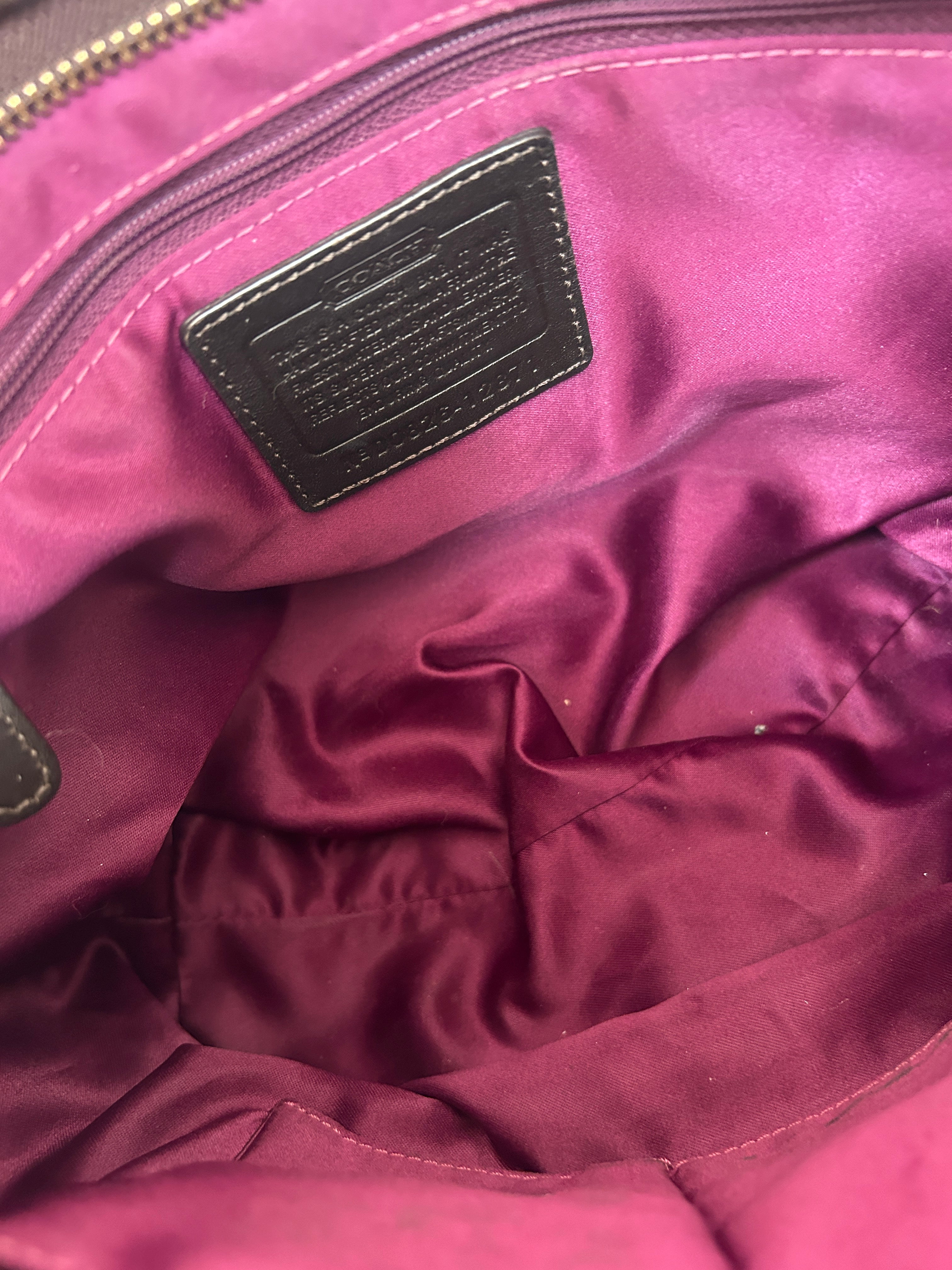 Vintage Coach chocolate brown shoulder bag