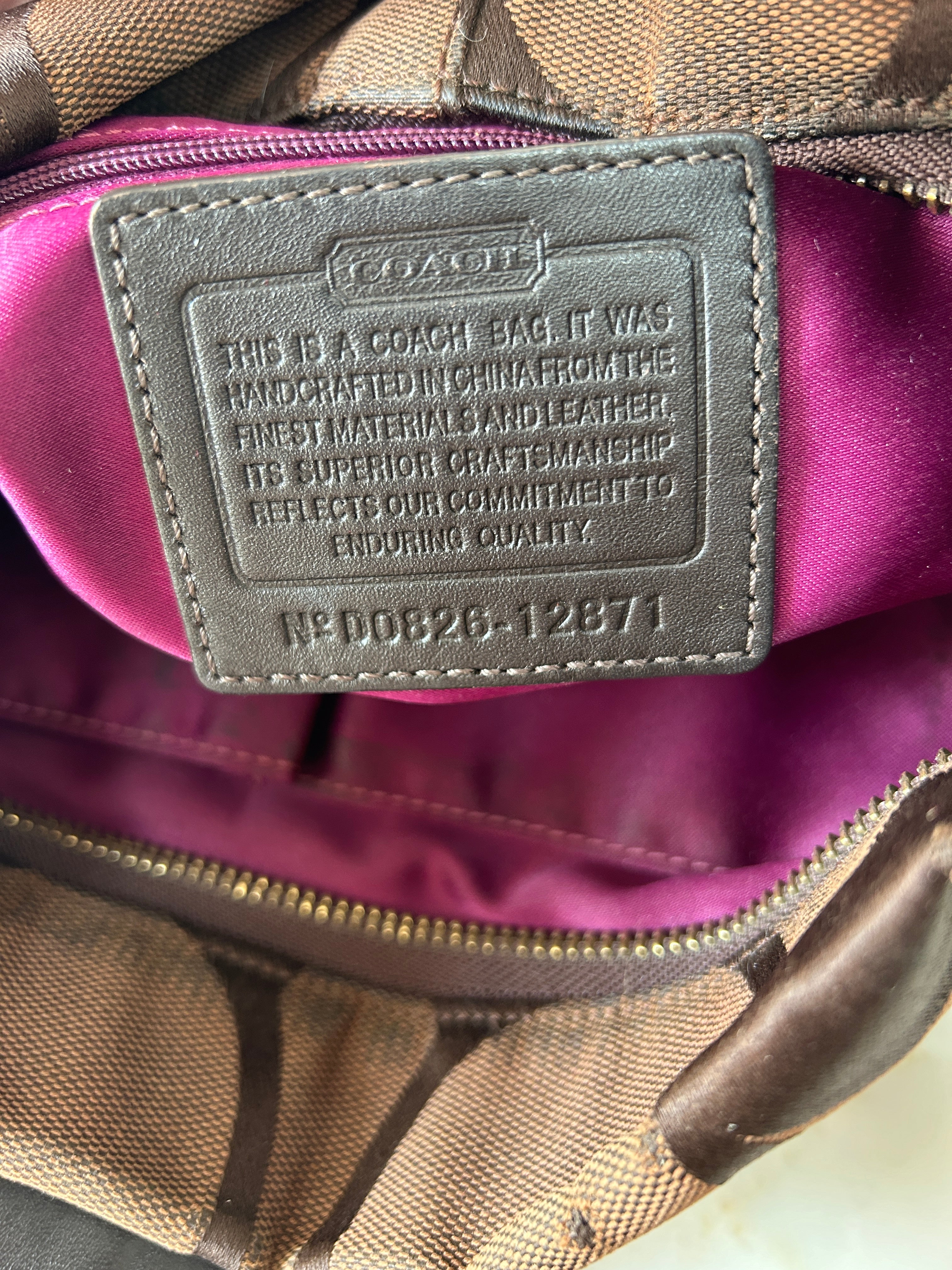 Vintage Coach chocolate brown shoulder bag