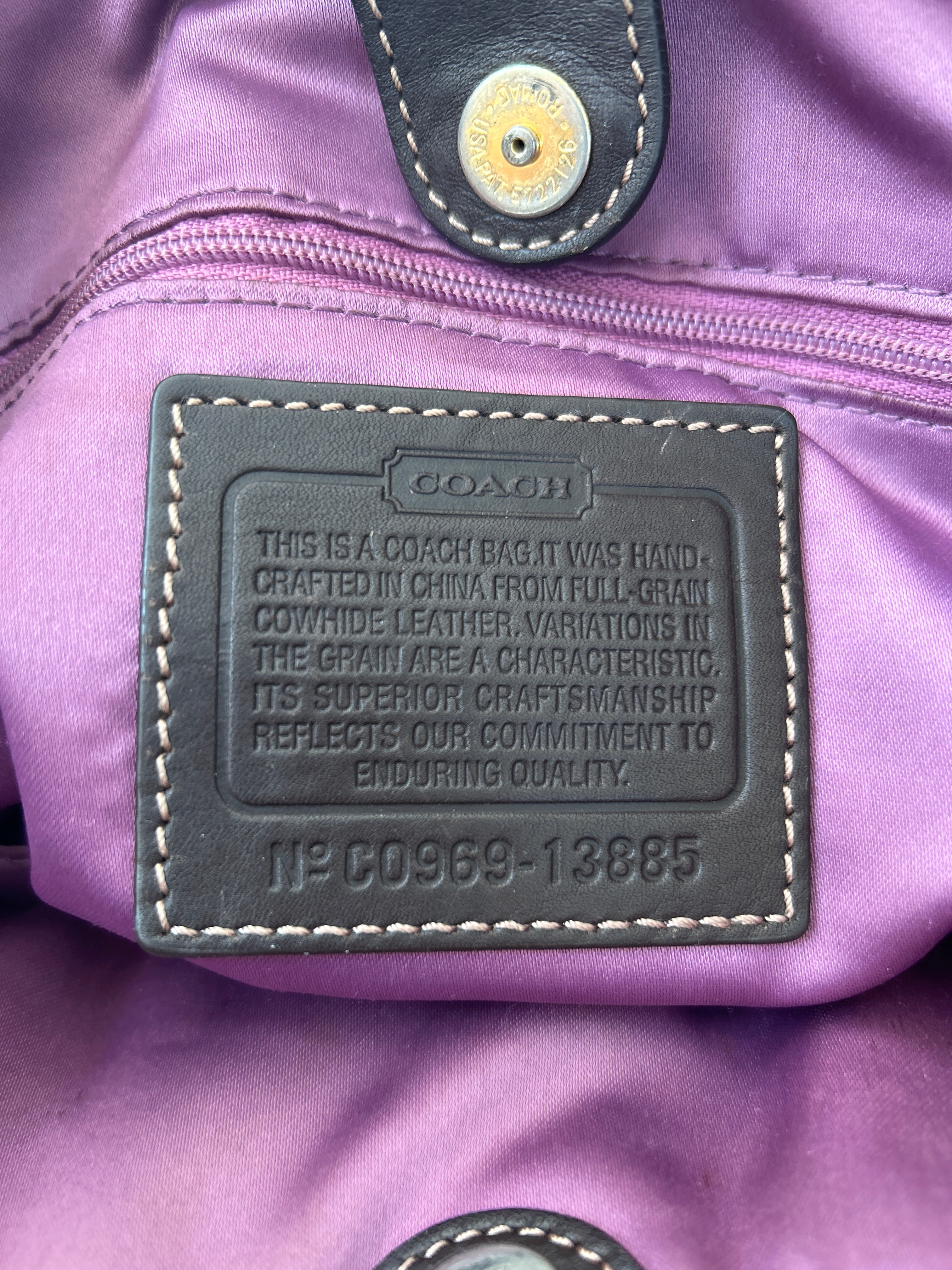 Vintage Coach brown leather bleecker shoulder bag