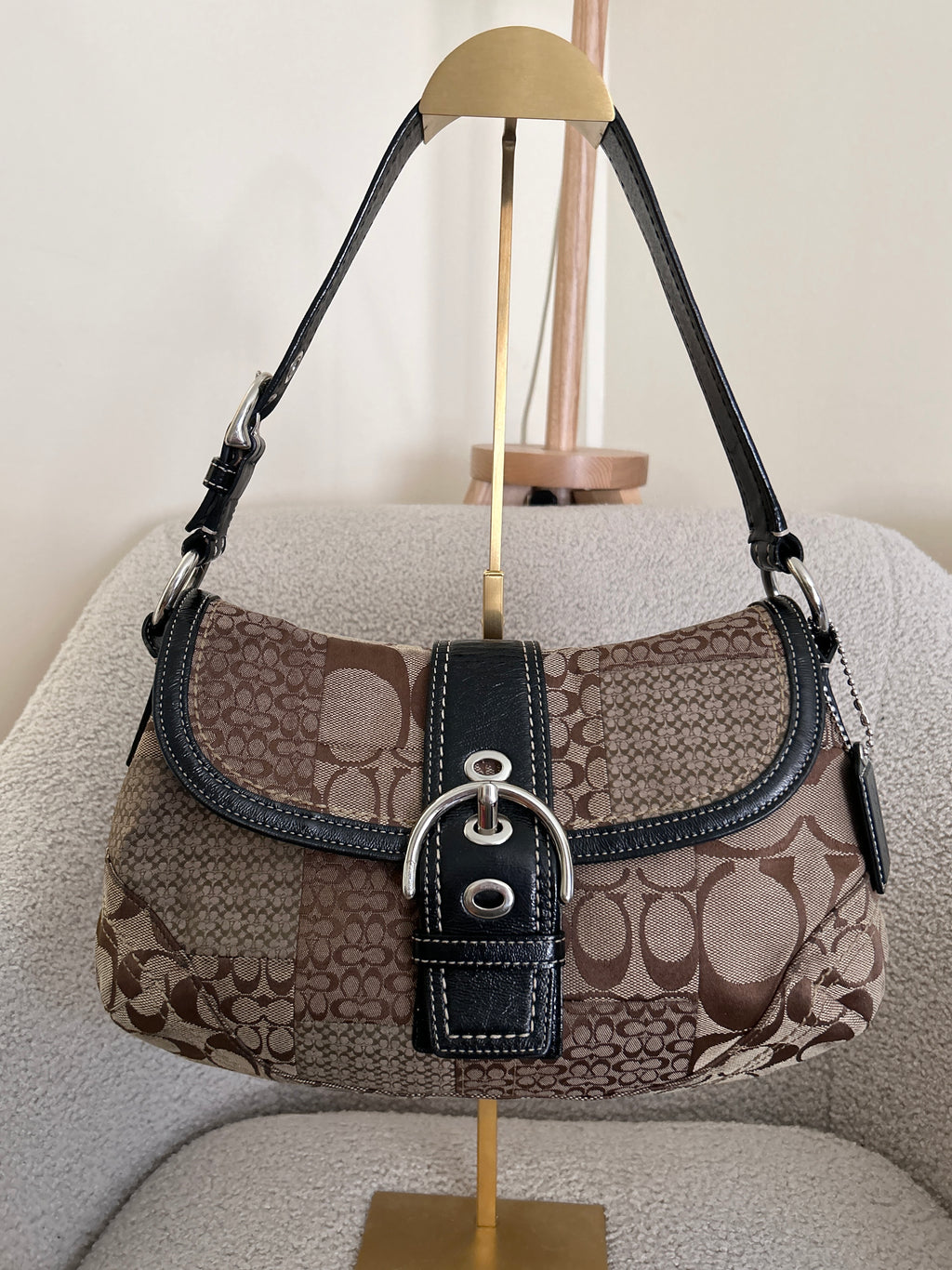 Vintage Coach Soho patchwork shoulder bag