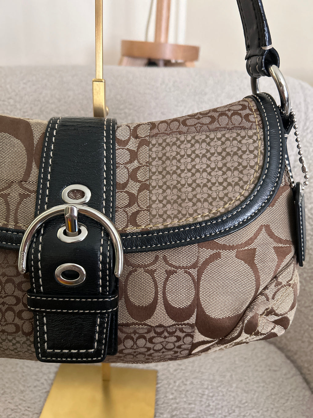 Vintage Coach Soho patchwork shoulder bag