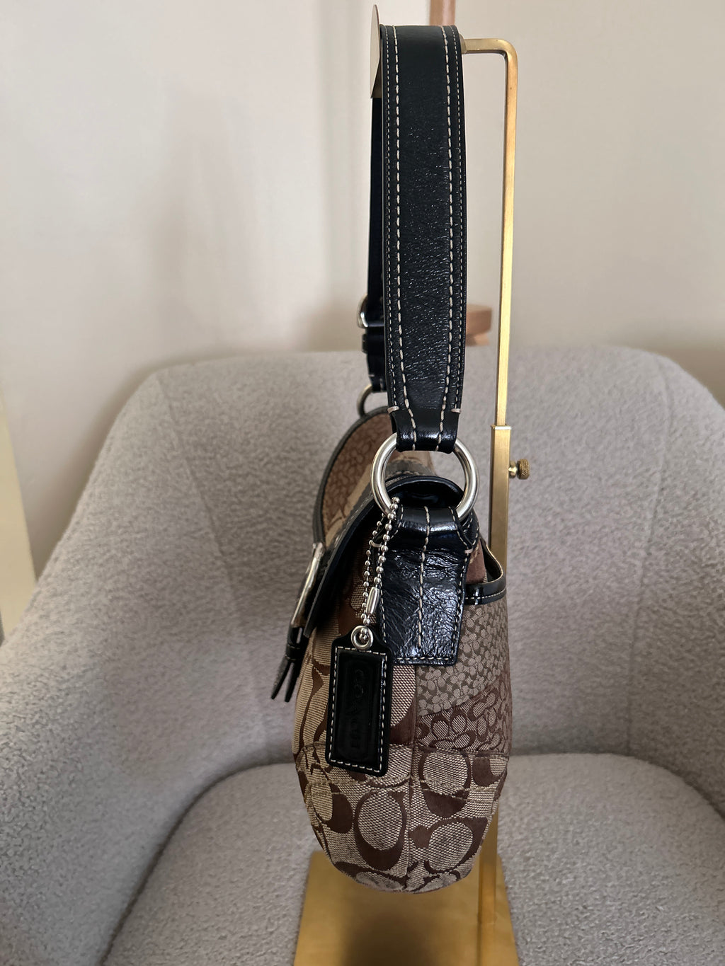 Vintage Coach Soho patchwork shoulder bag