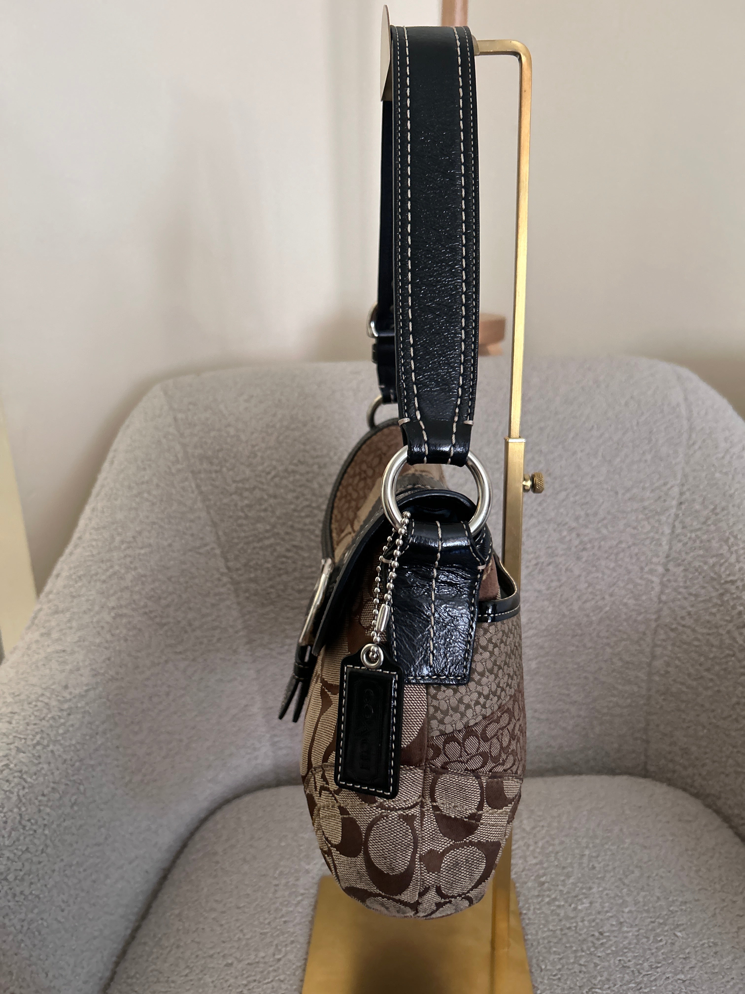 Vintage Coach Soho patchwork shoulder bag