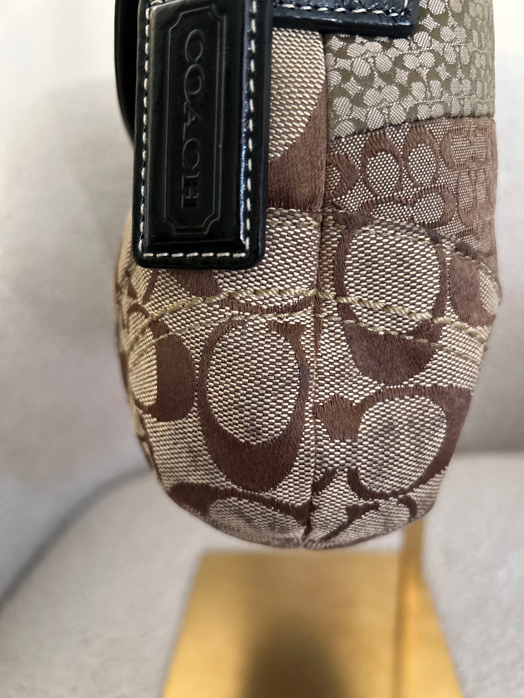 Vintage Coach Soho patchwork shoulder bag