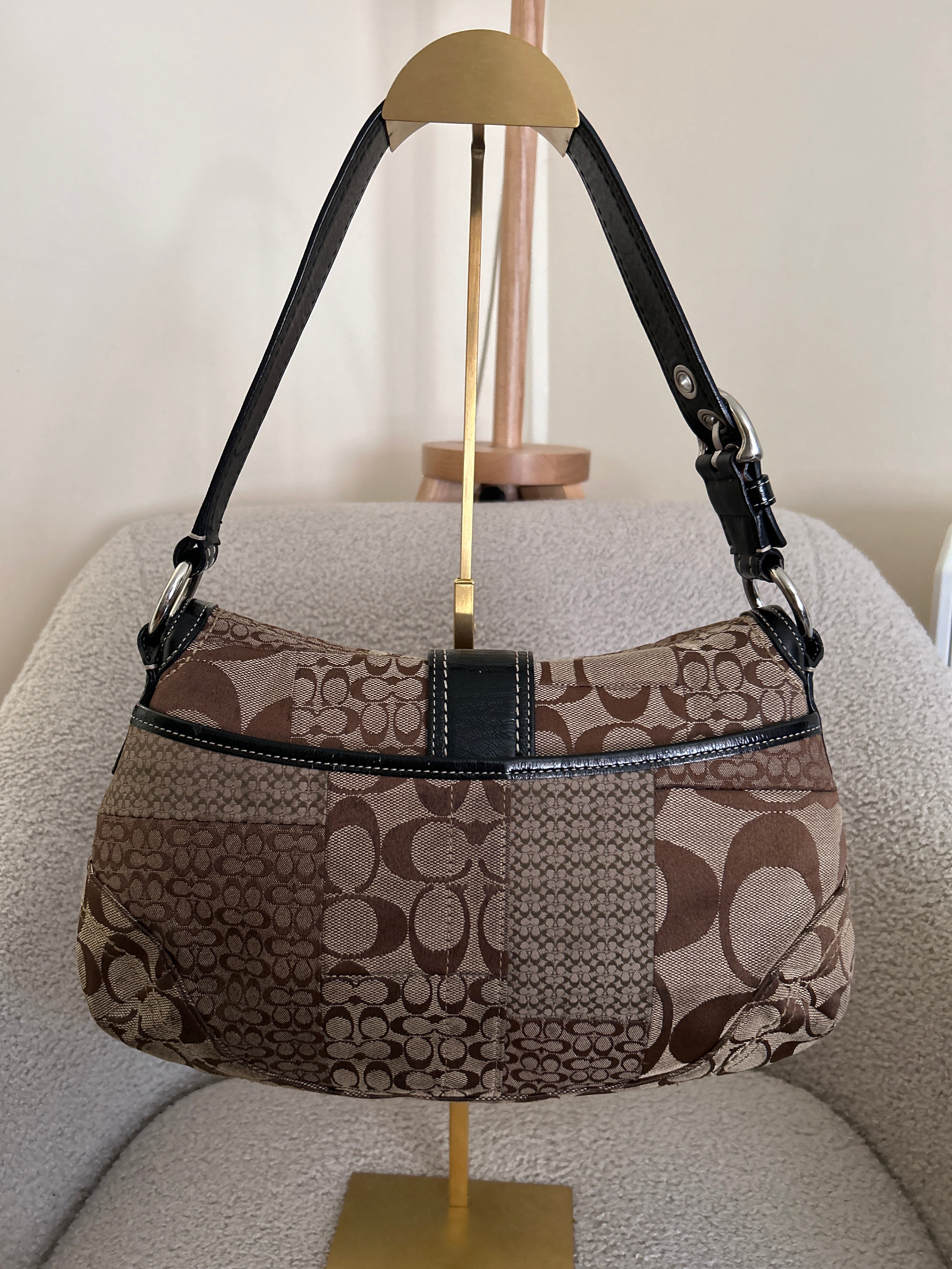 Vintage Coach Soho patchwork shoulder bag