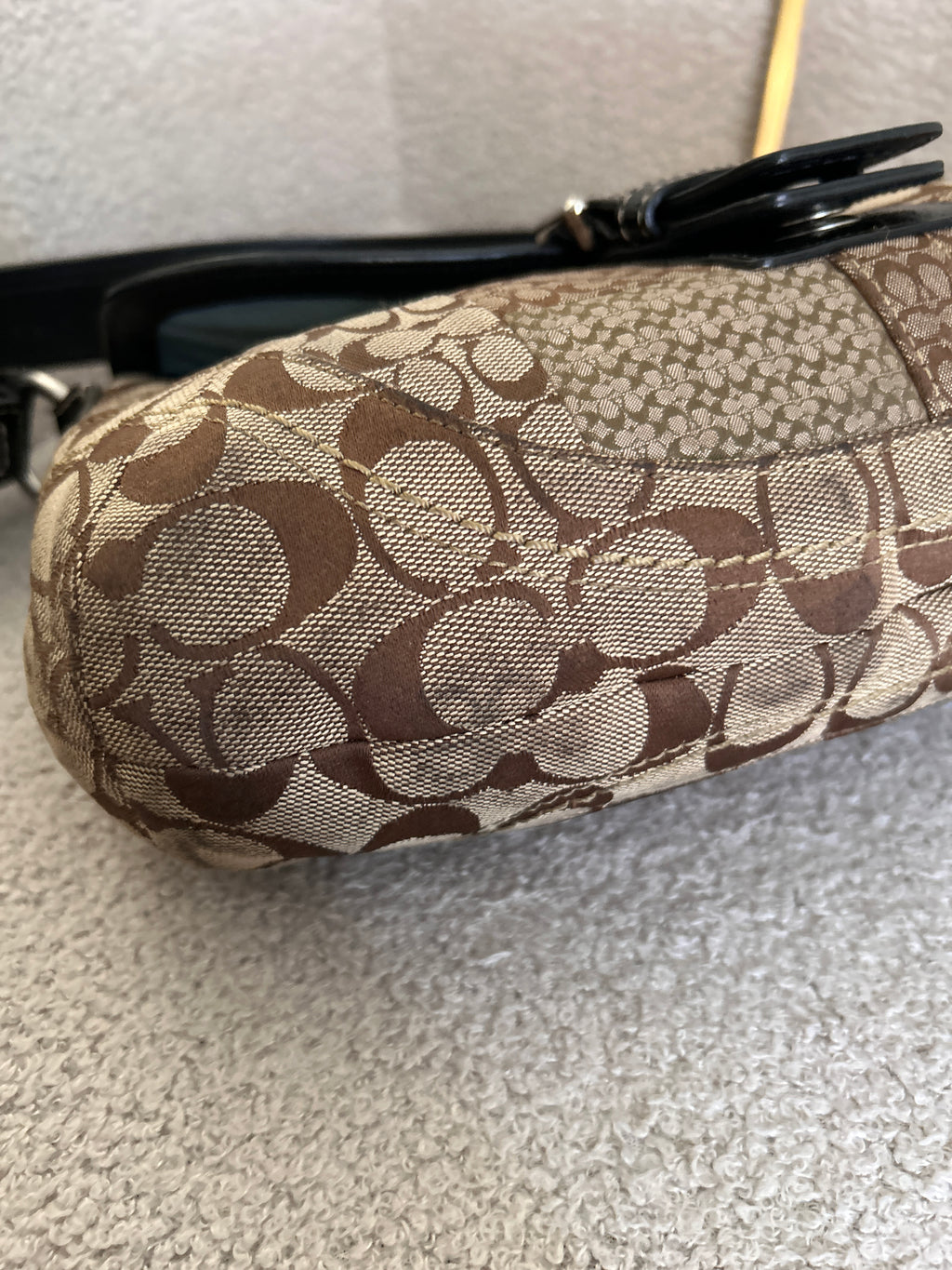 Vintage Coach Soho patchwork shoulder bag