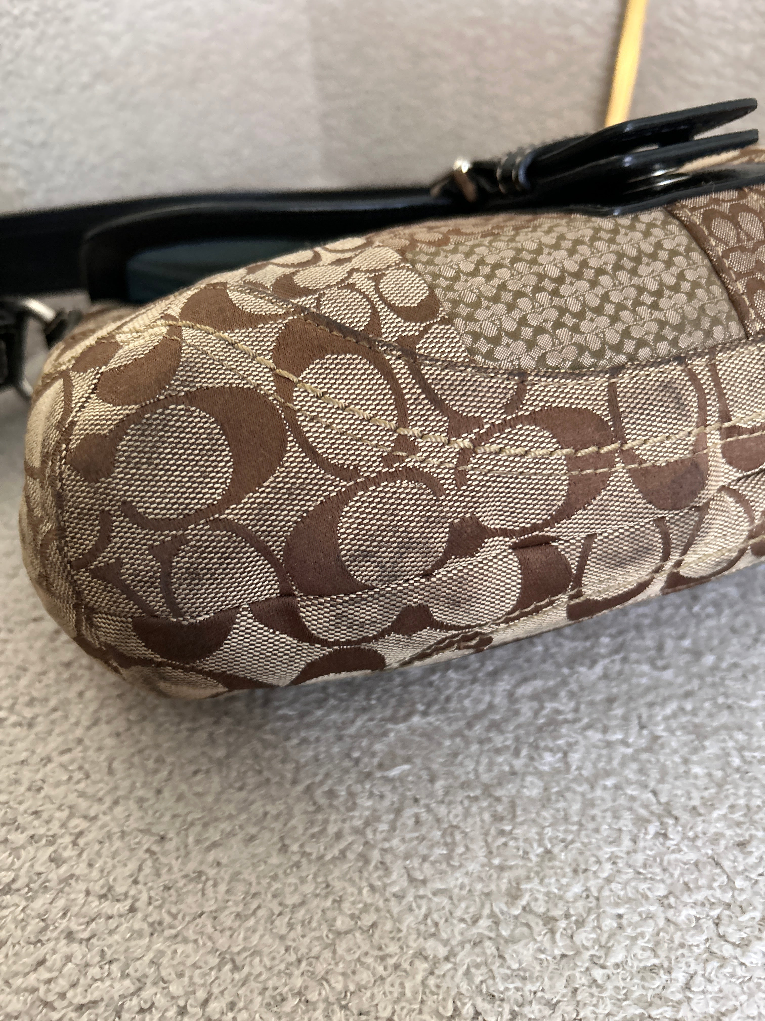 Vintage Coach Soho patchwork shoulder bag