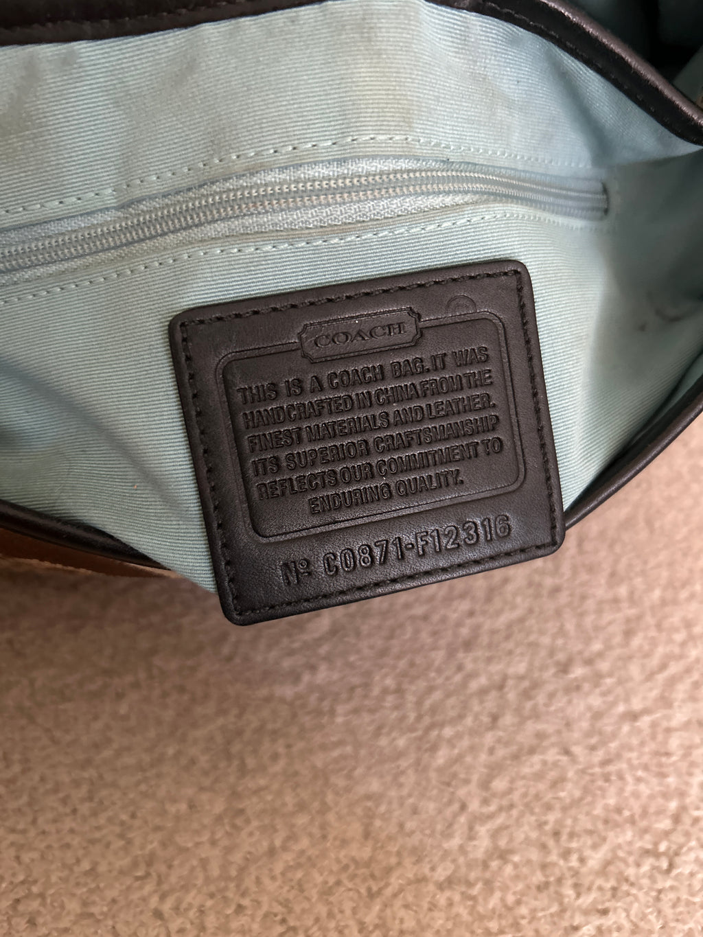 Vintage Coach Soho patchwork shoulder bag