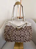 Vintage Coach signature monogram shoulder bag