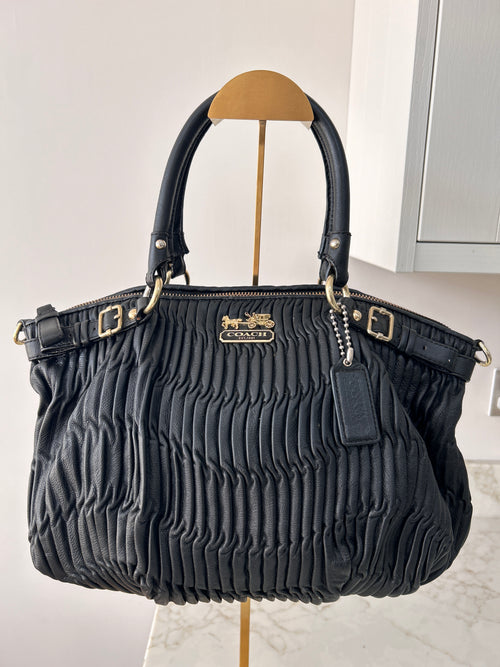 Vintage Coach black shoulder bag