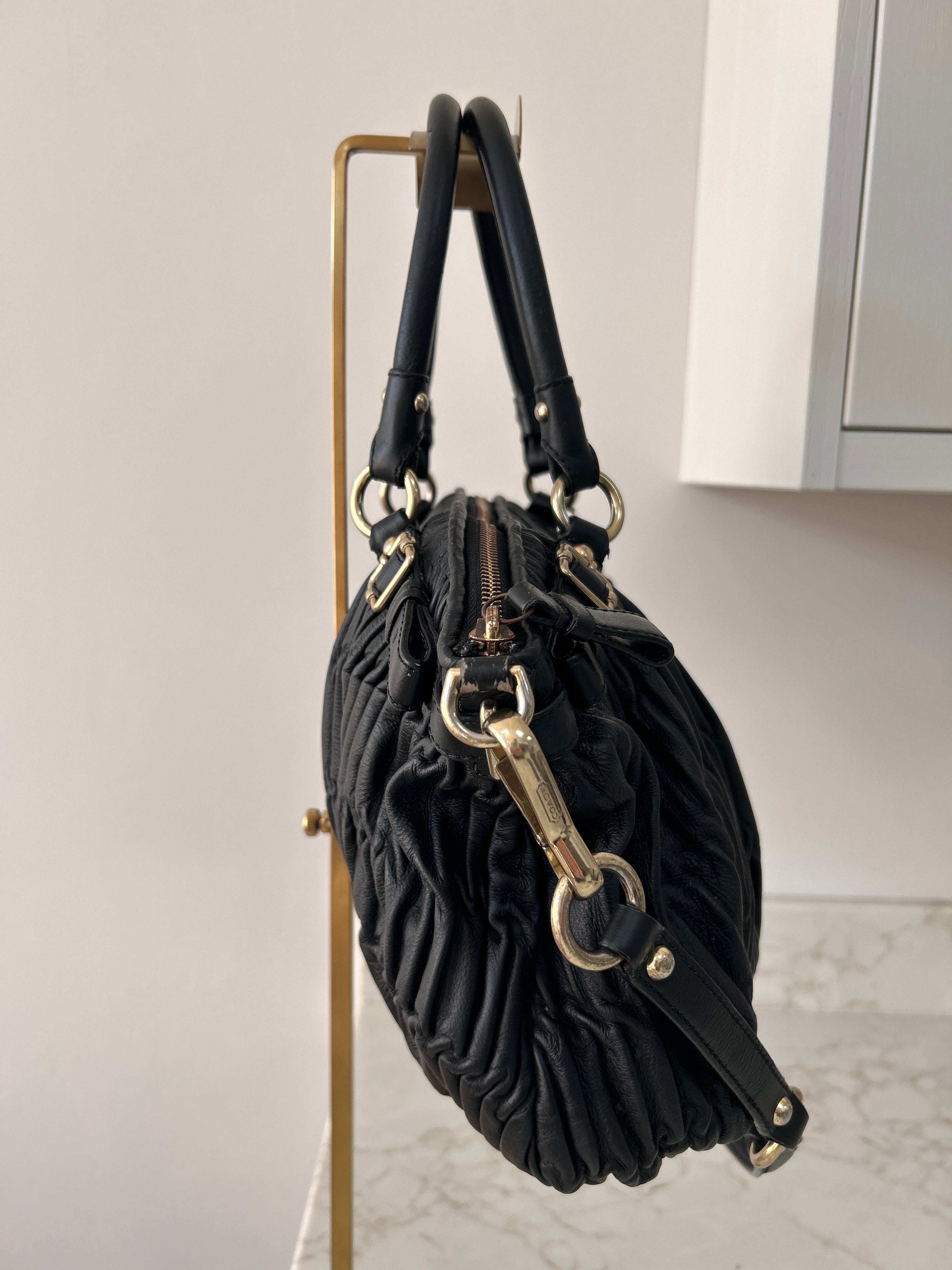 Vintage Coach black shoulder bag