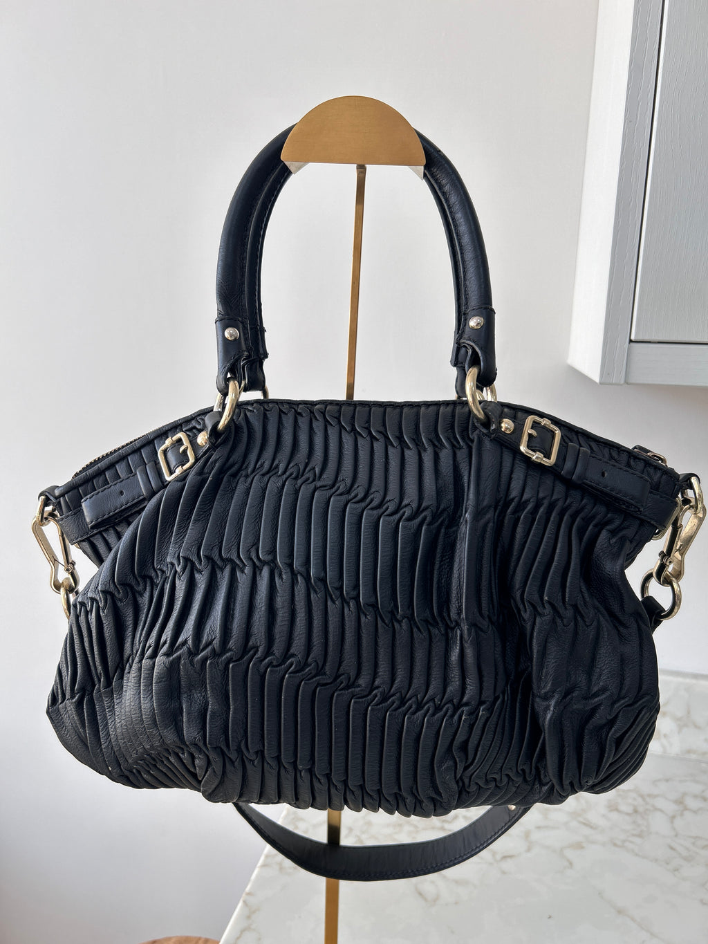 Vintage Coach black shoulder bag