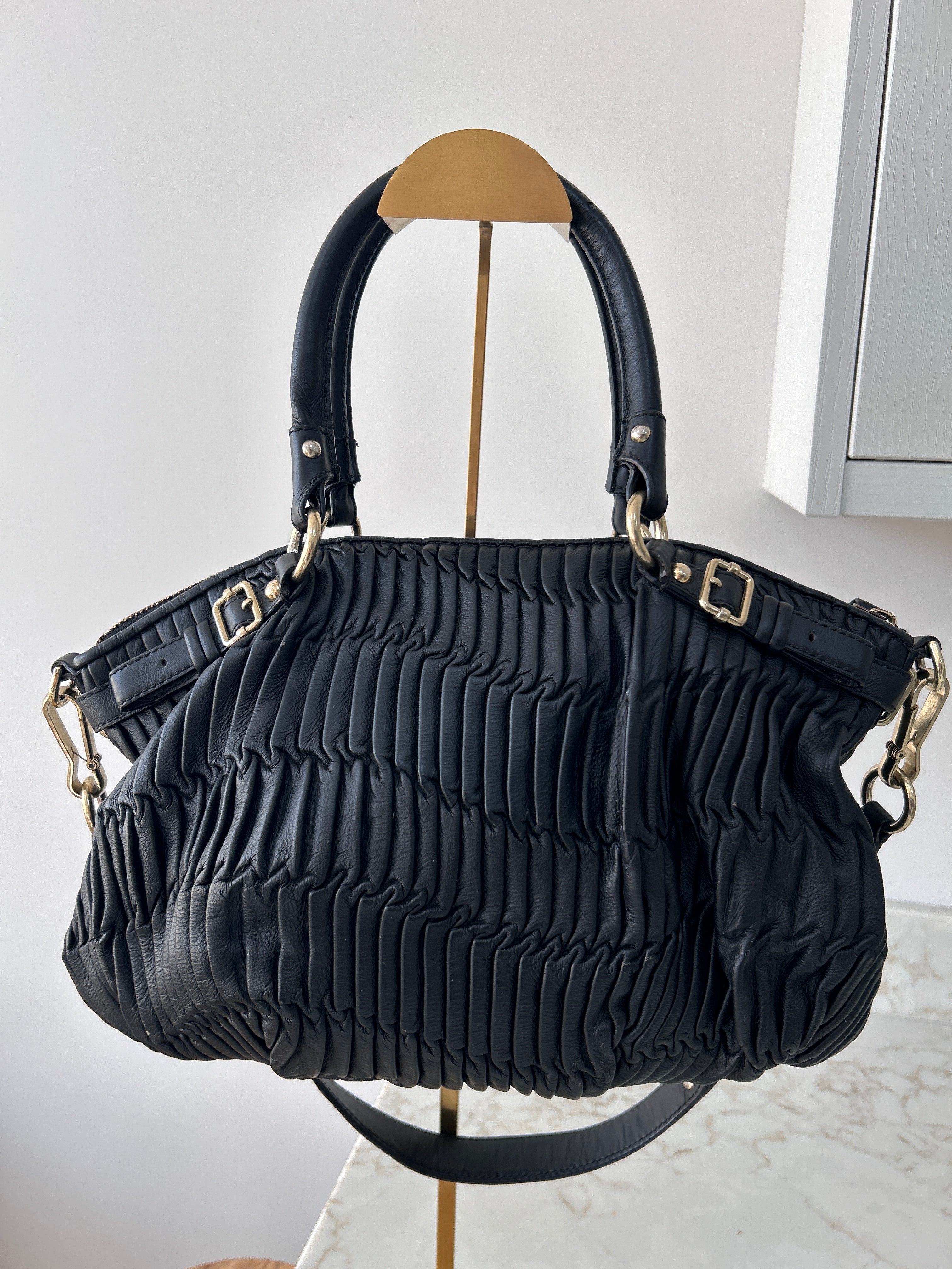 Vintage Coach black shoulder bag