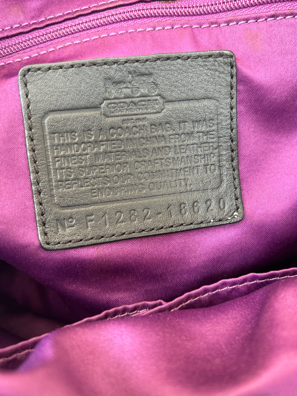 Vintage Coach black shoulder bag