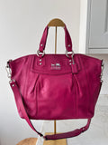 Vintage Coach pink leather shoulder bag