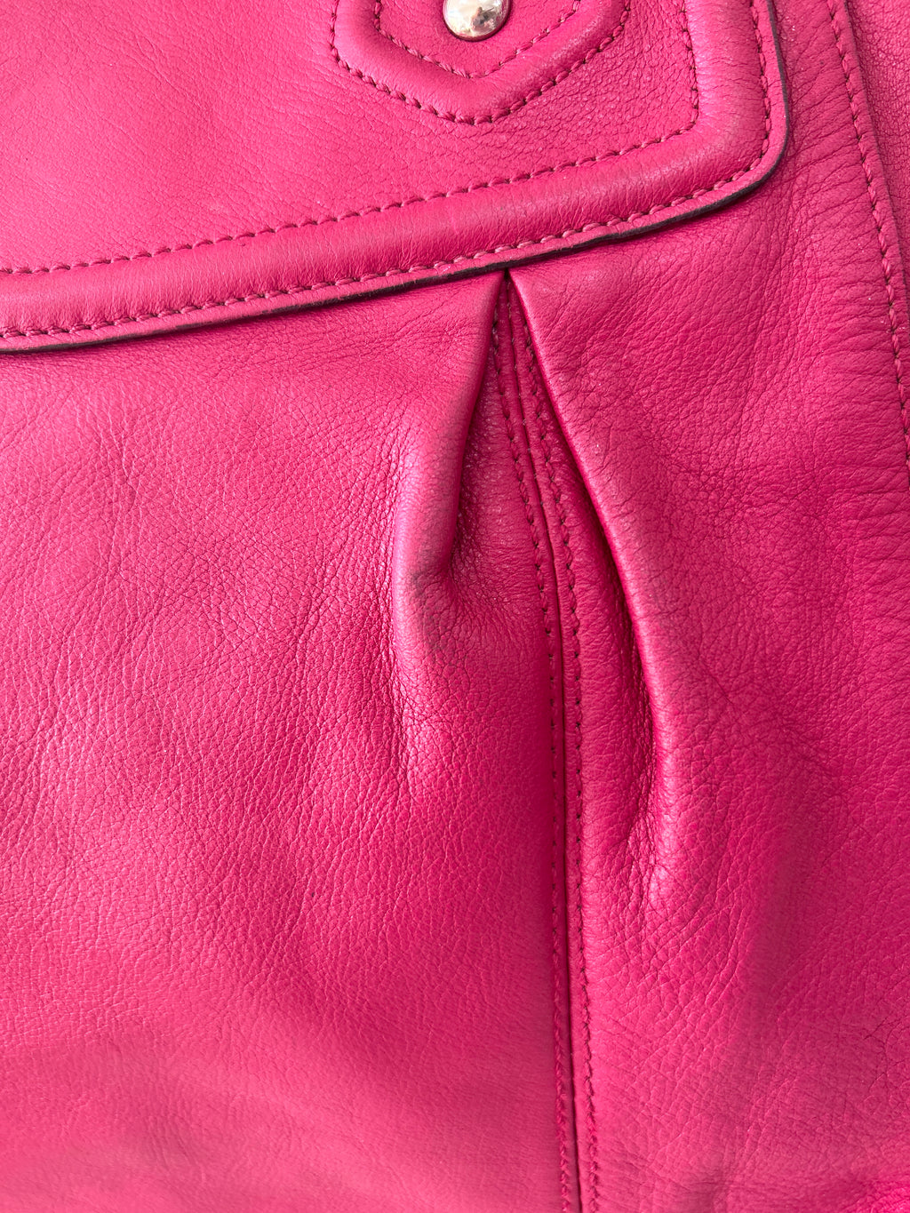 Vintage Coach pink leather shoulder bag