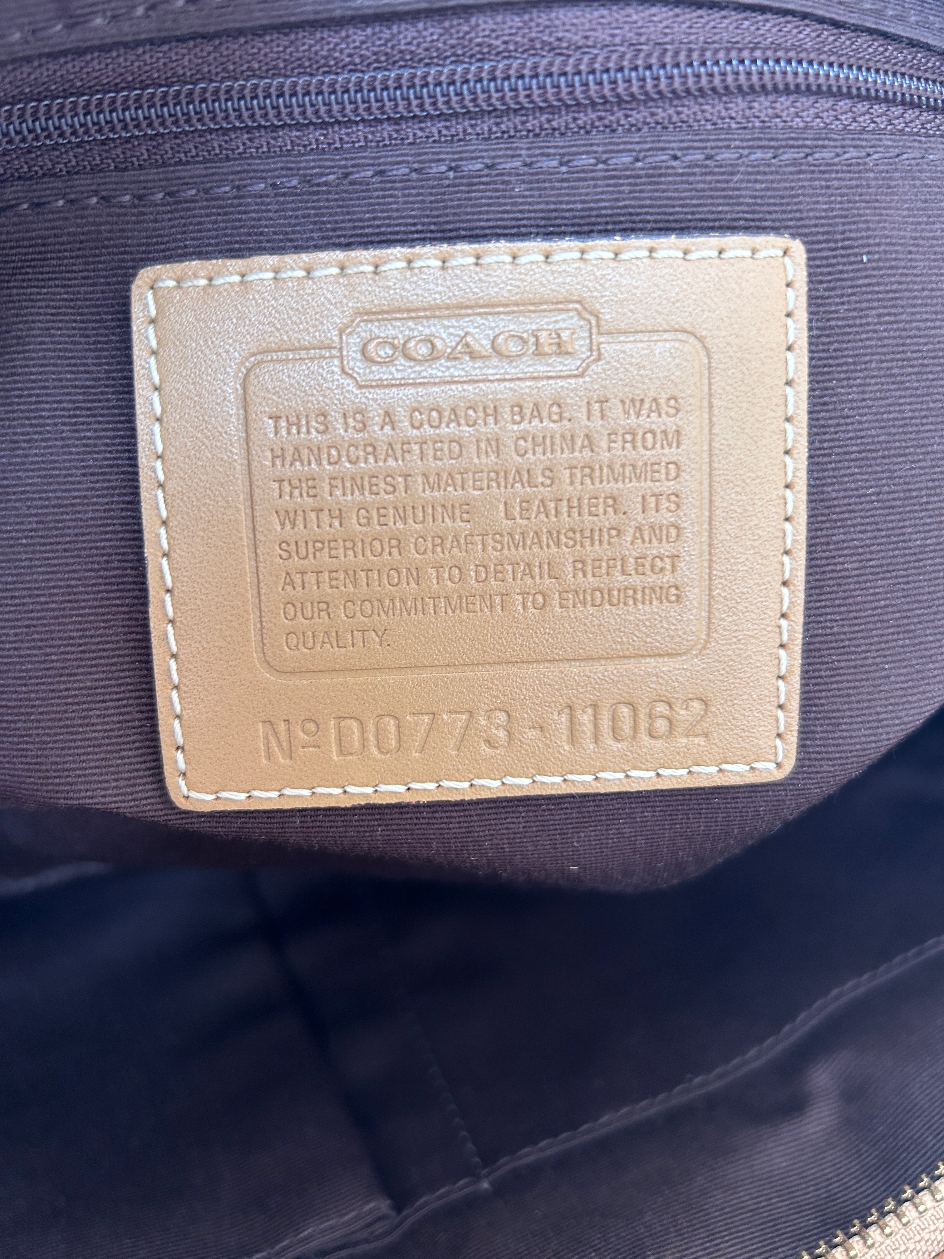 Vintage Coach Hampton shoulder bag