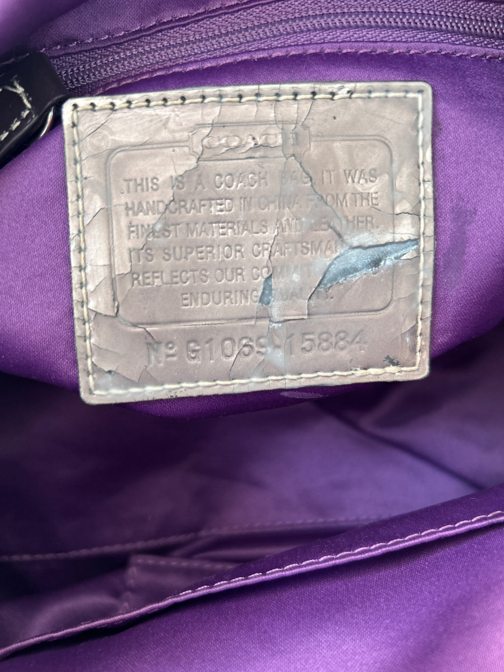 Vintage Coach Poppy shoulder bag