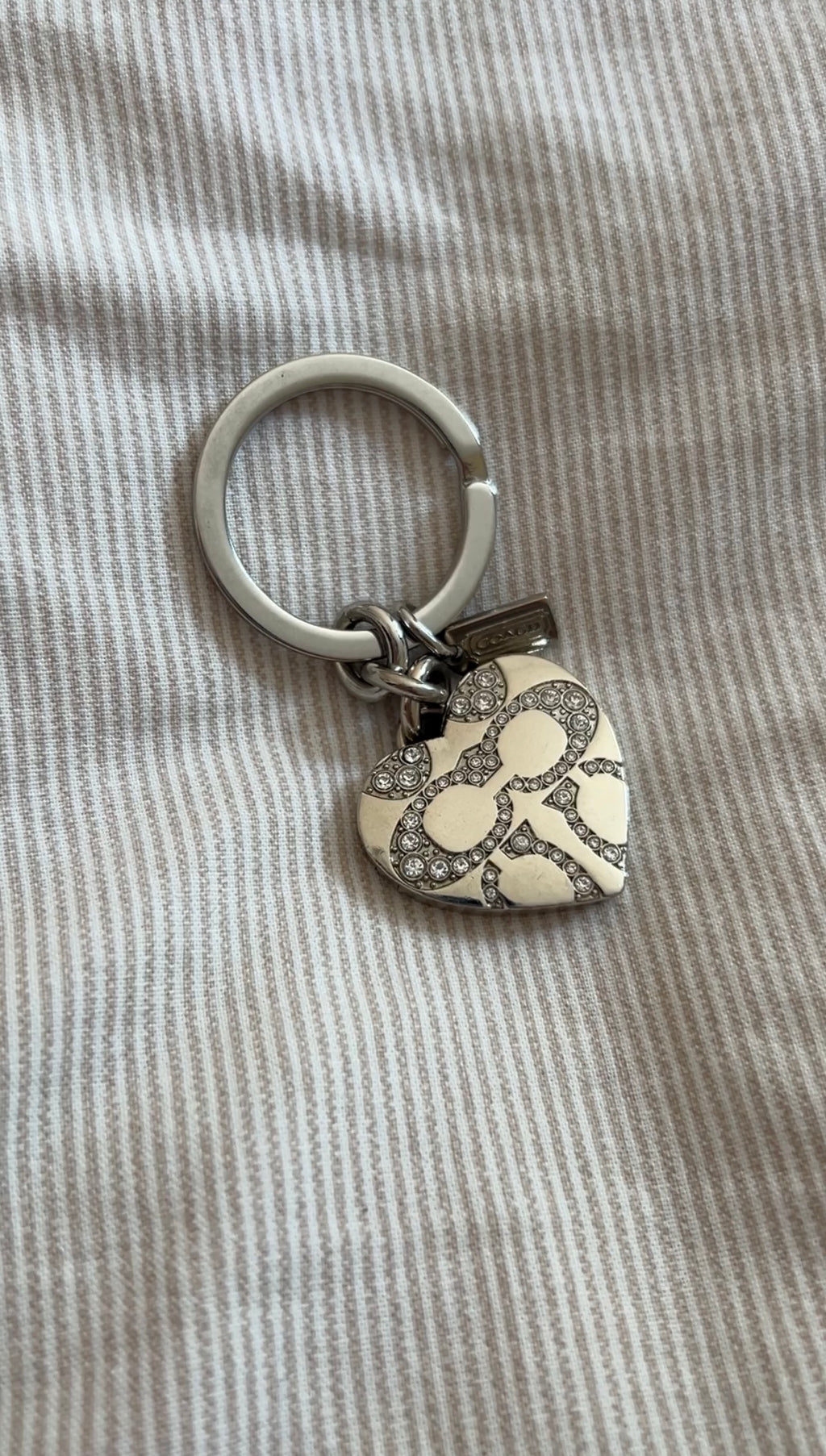 Coach locket keyring