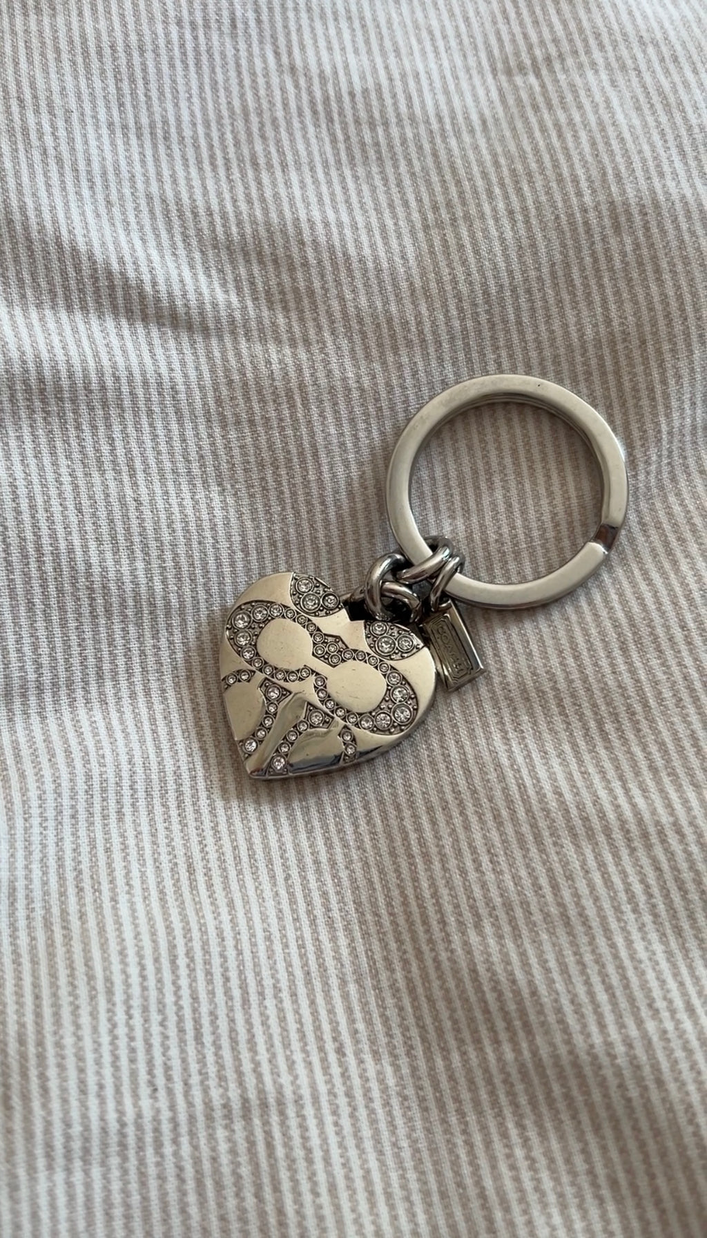 Coach locket keyring