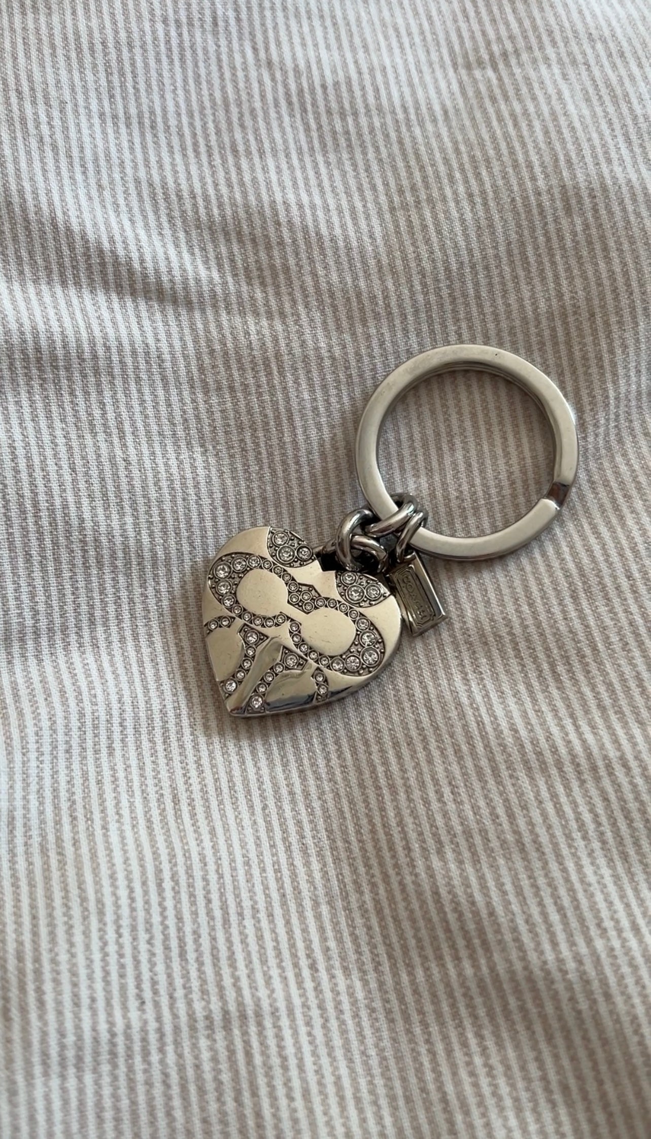 Coach locket keyring