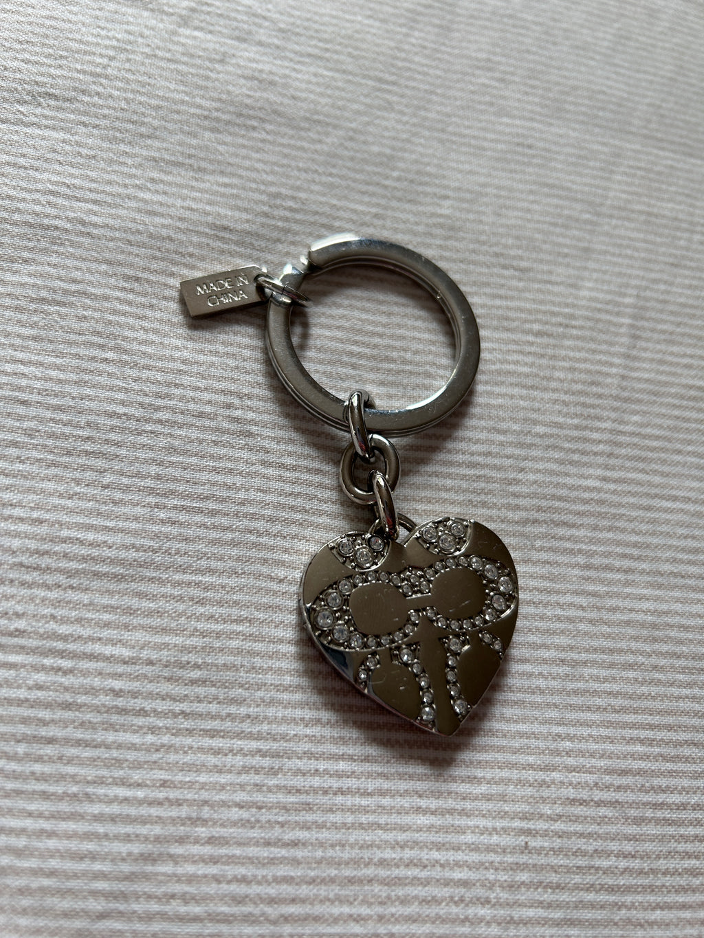 Coach locket keyring