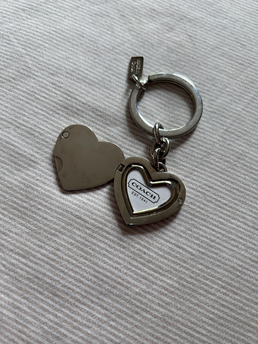 Coach locket keyring
