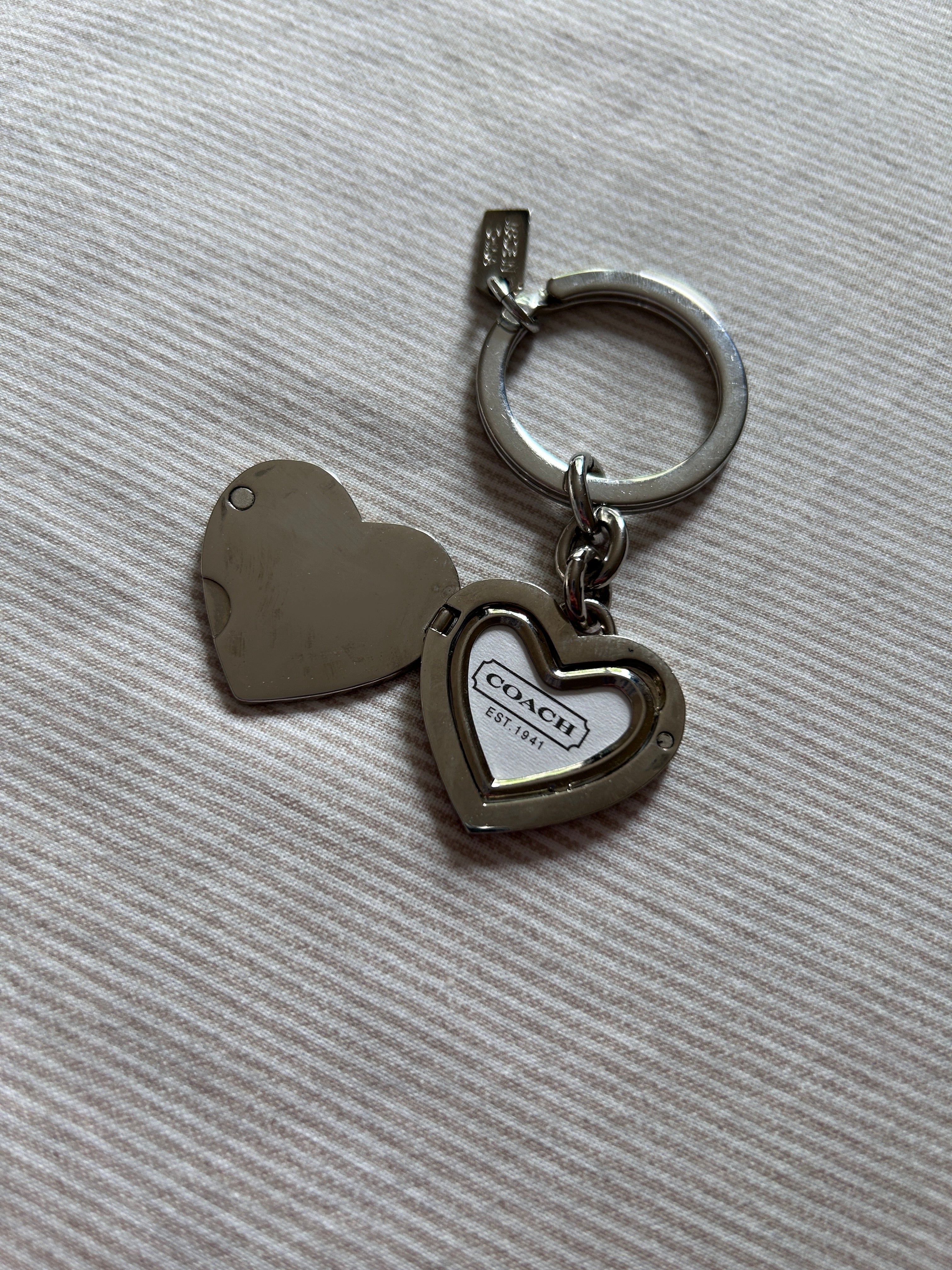 Coach locket keyring