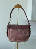 Vintage Coach mini Zoe optic monogram shoulder bag