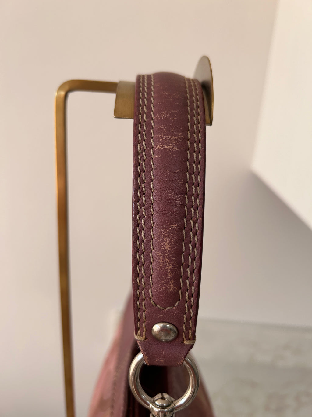 Vintage Coach mini Zoe optic monogram shoulder bag