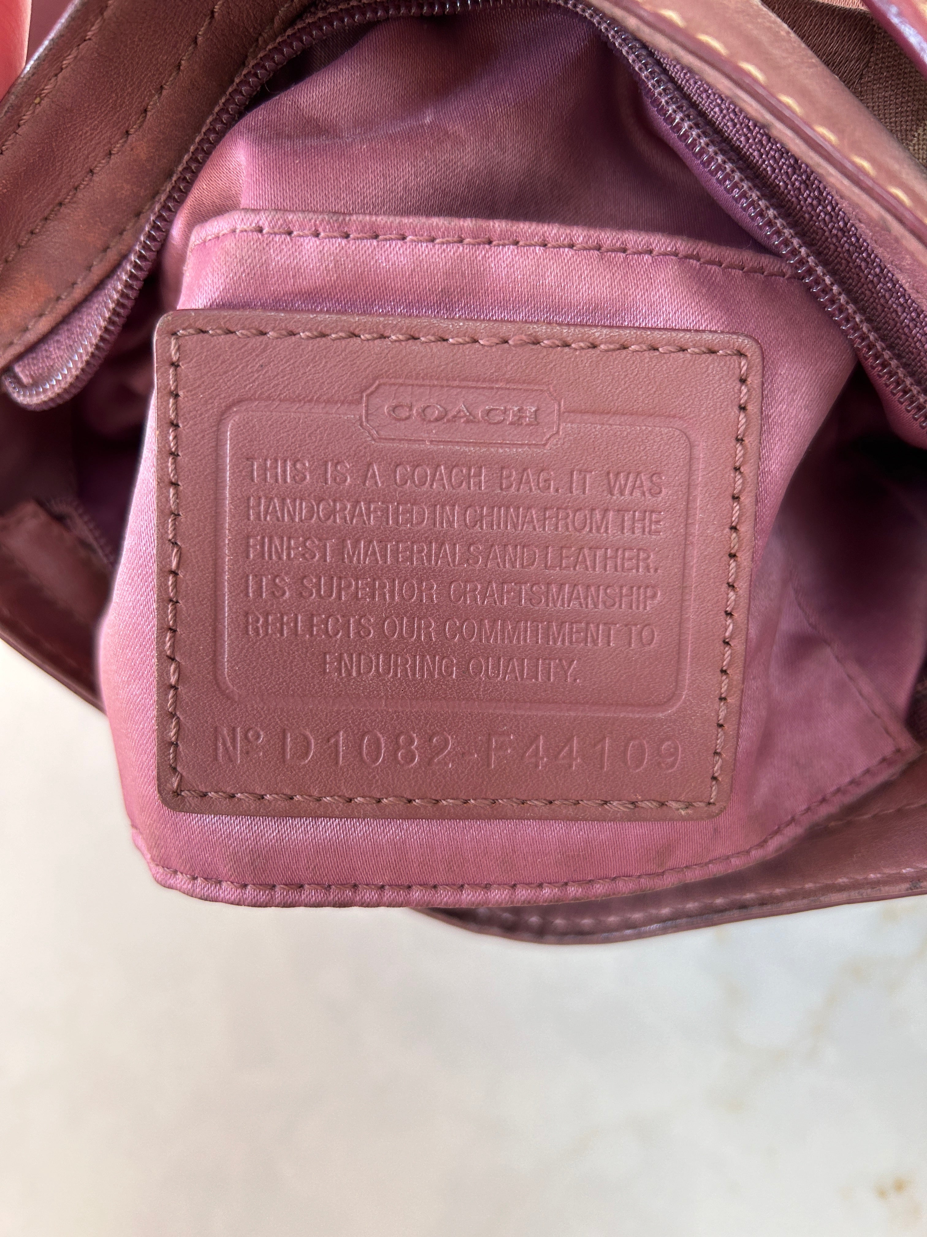 Vintage Coach mini Zoe optic monogram shoulder bag