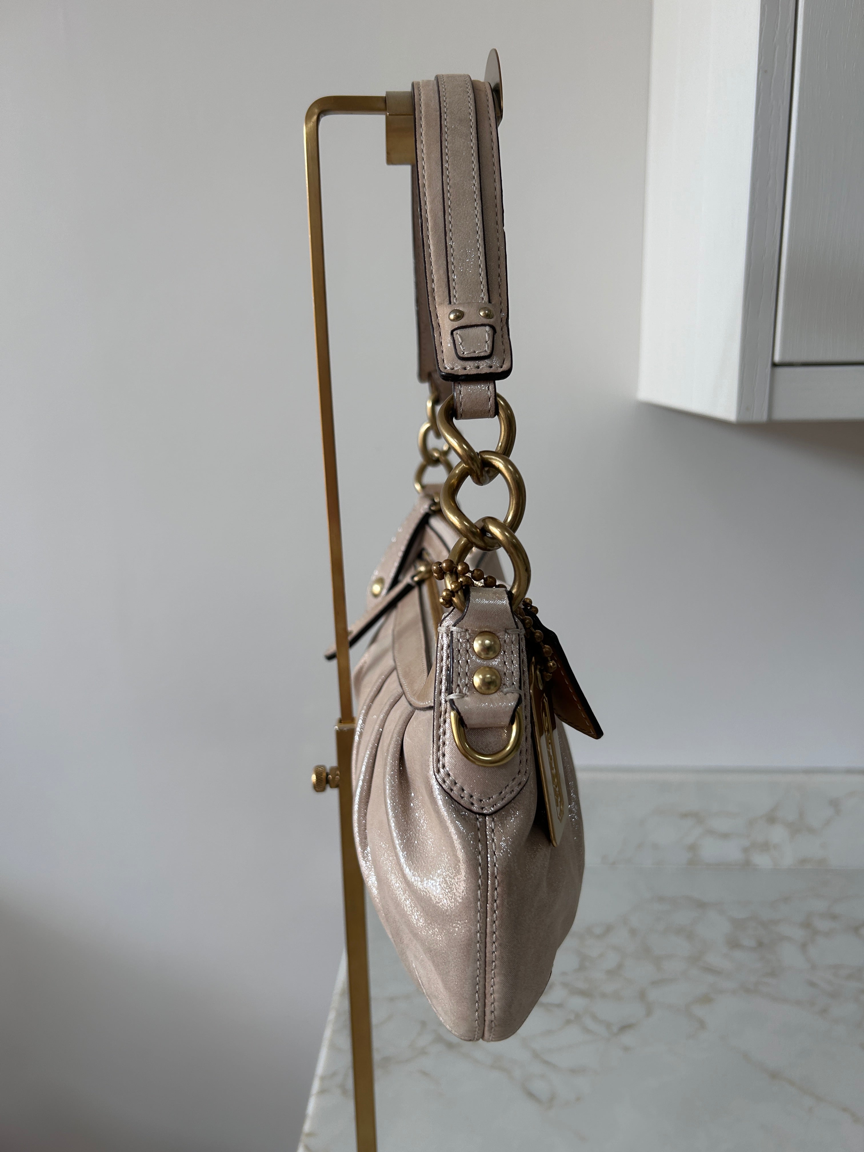 Vintage Coach shimmer shoulder bag