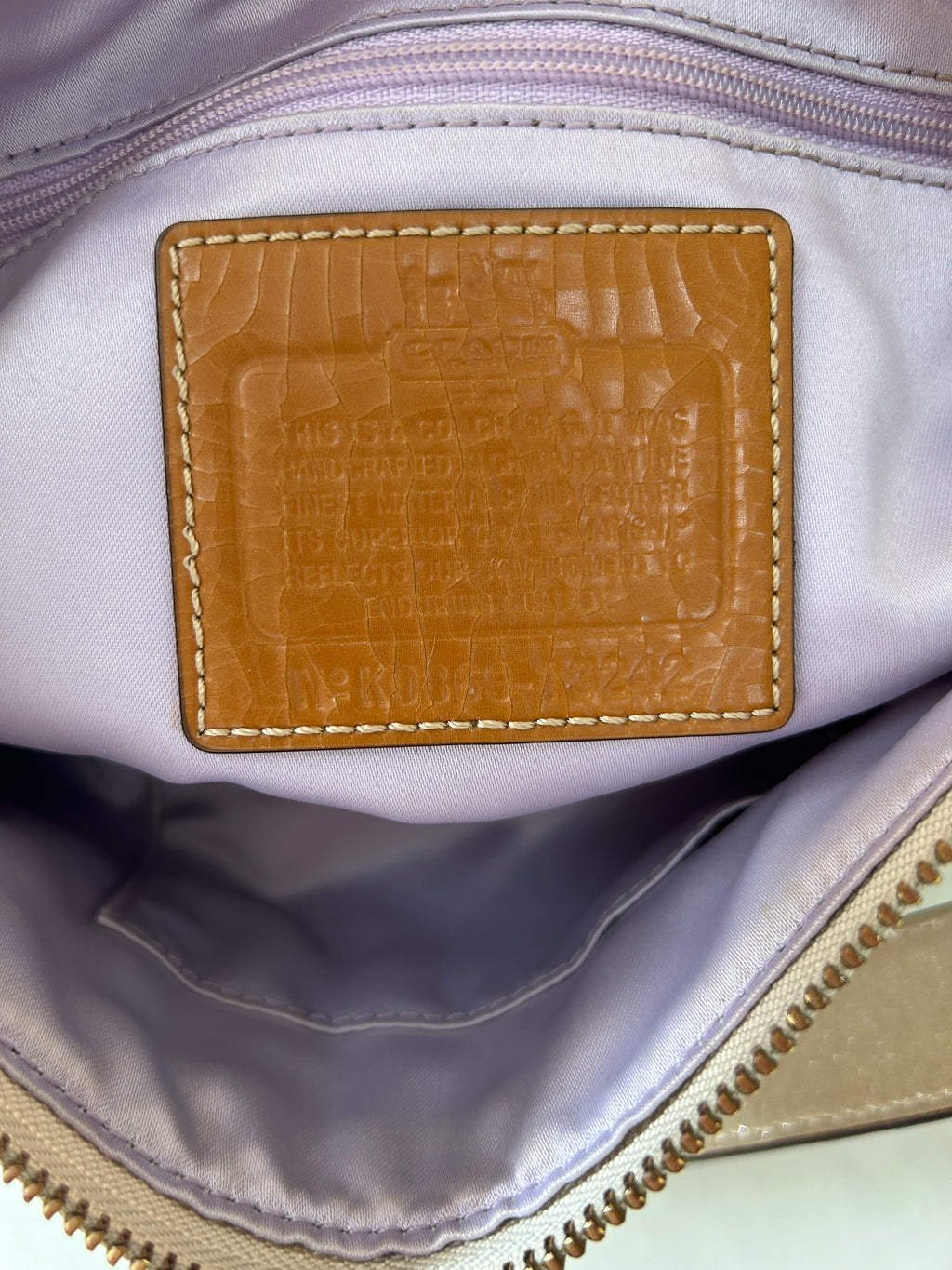 Vintage Coach shimmer shoulder bag