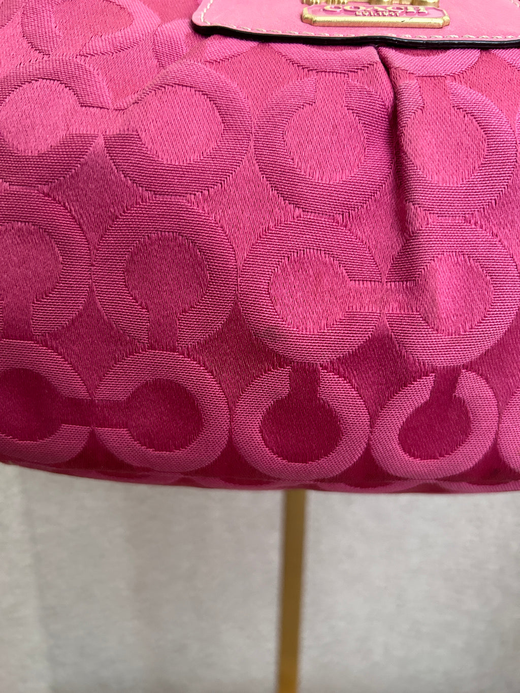 Vintage Coach pink Madison mini shoulder bag
