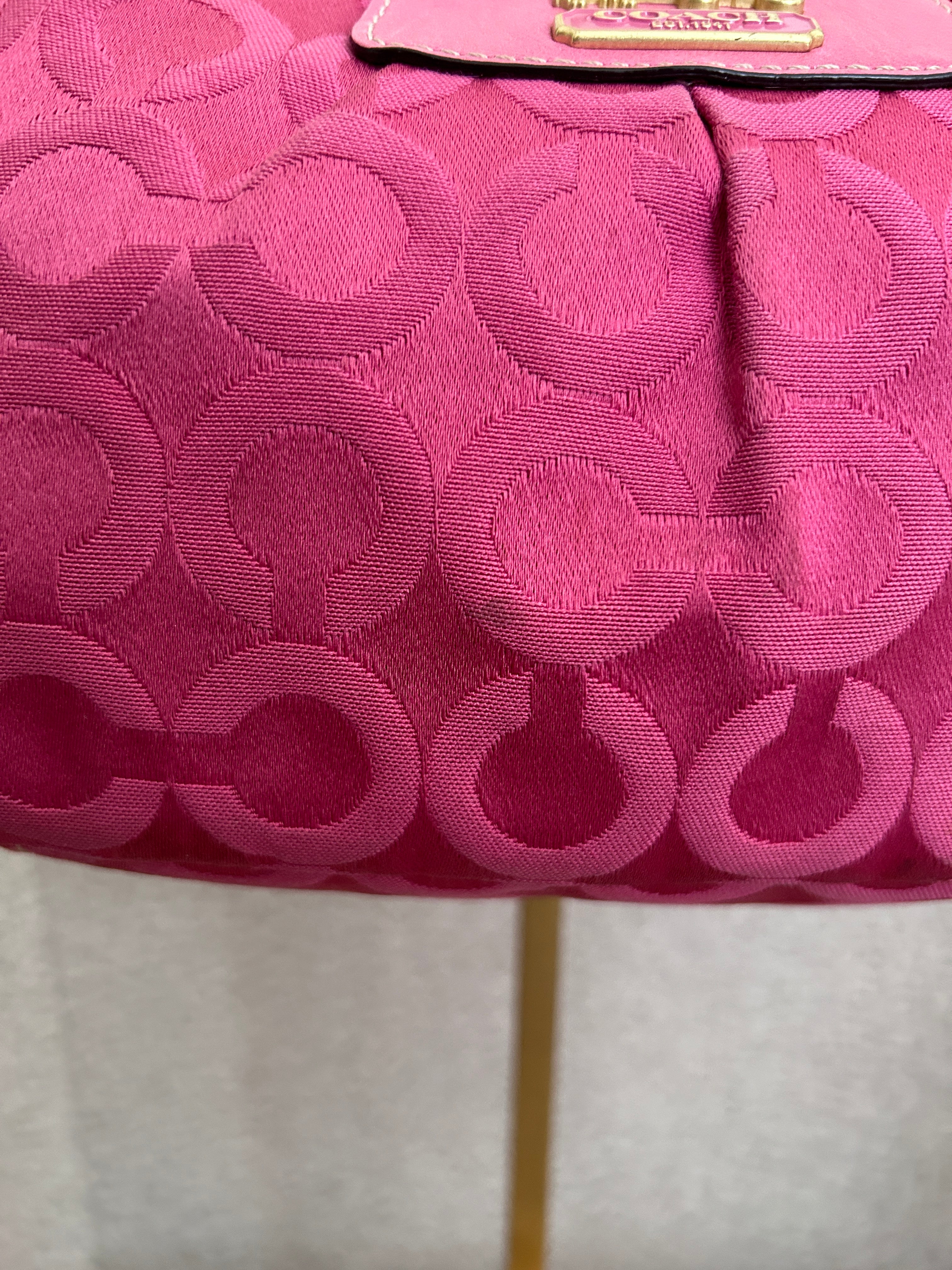 Vintage Coach pink Madison mini shoulder bag
