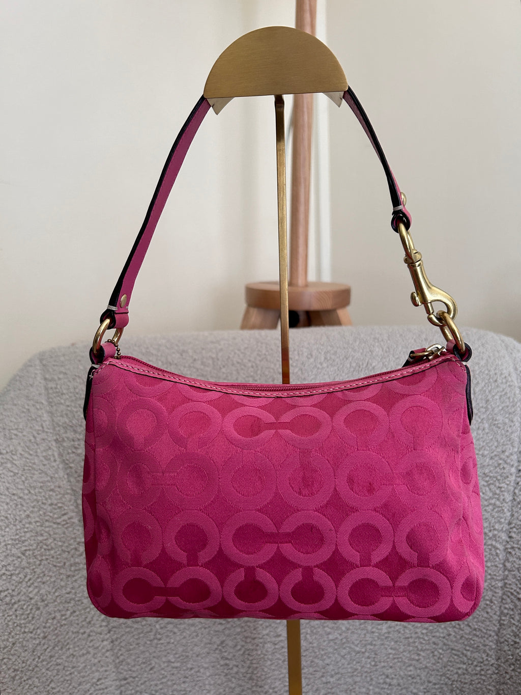 Vintage Coach pink Madison mini shoulder bag