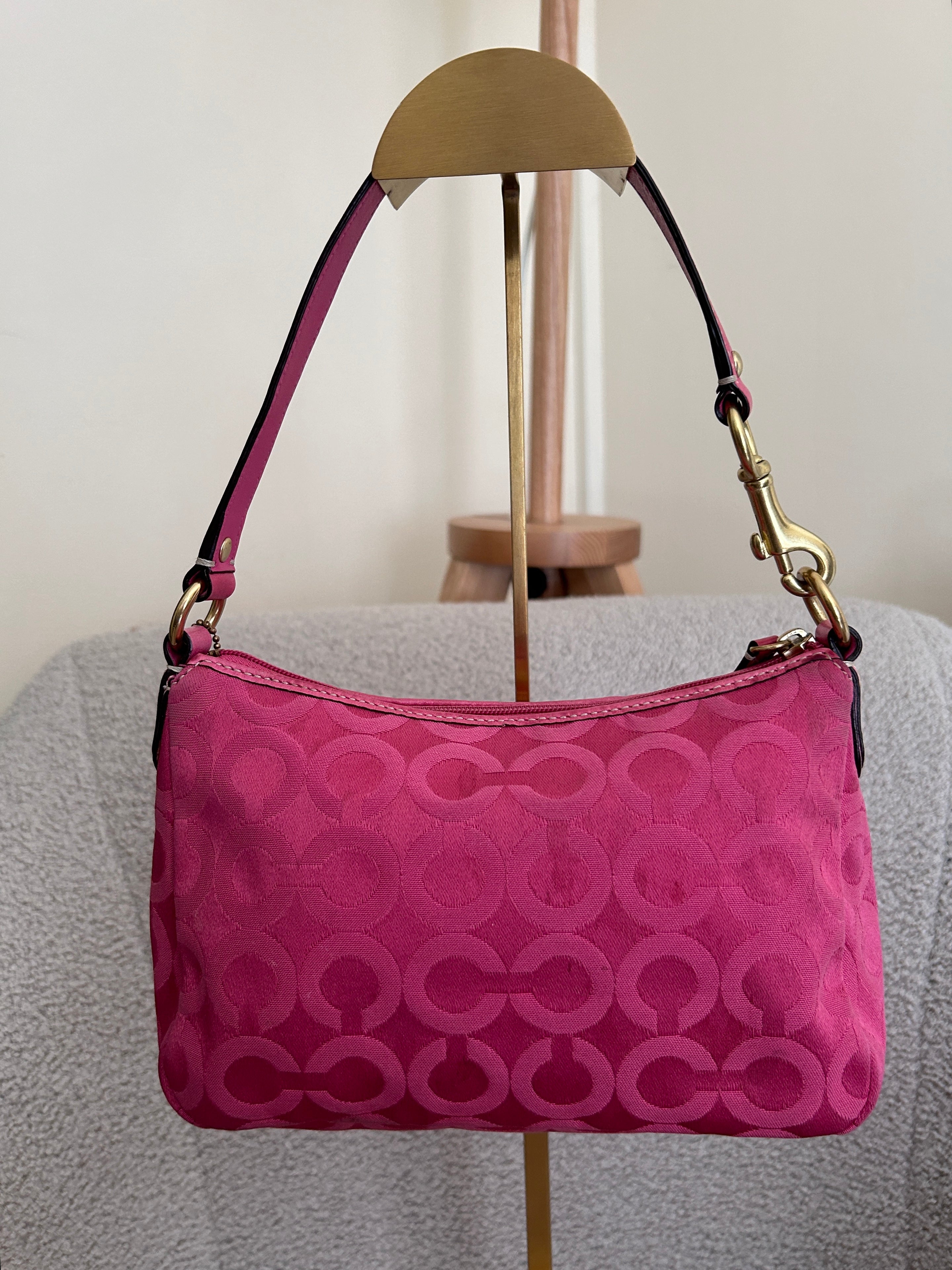Vintage Coach pink Madison mini shoulder bag