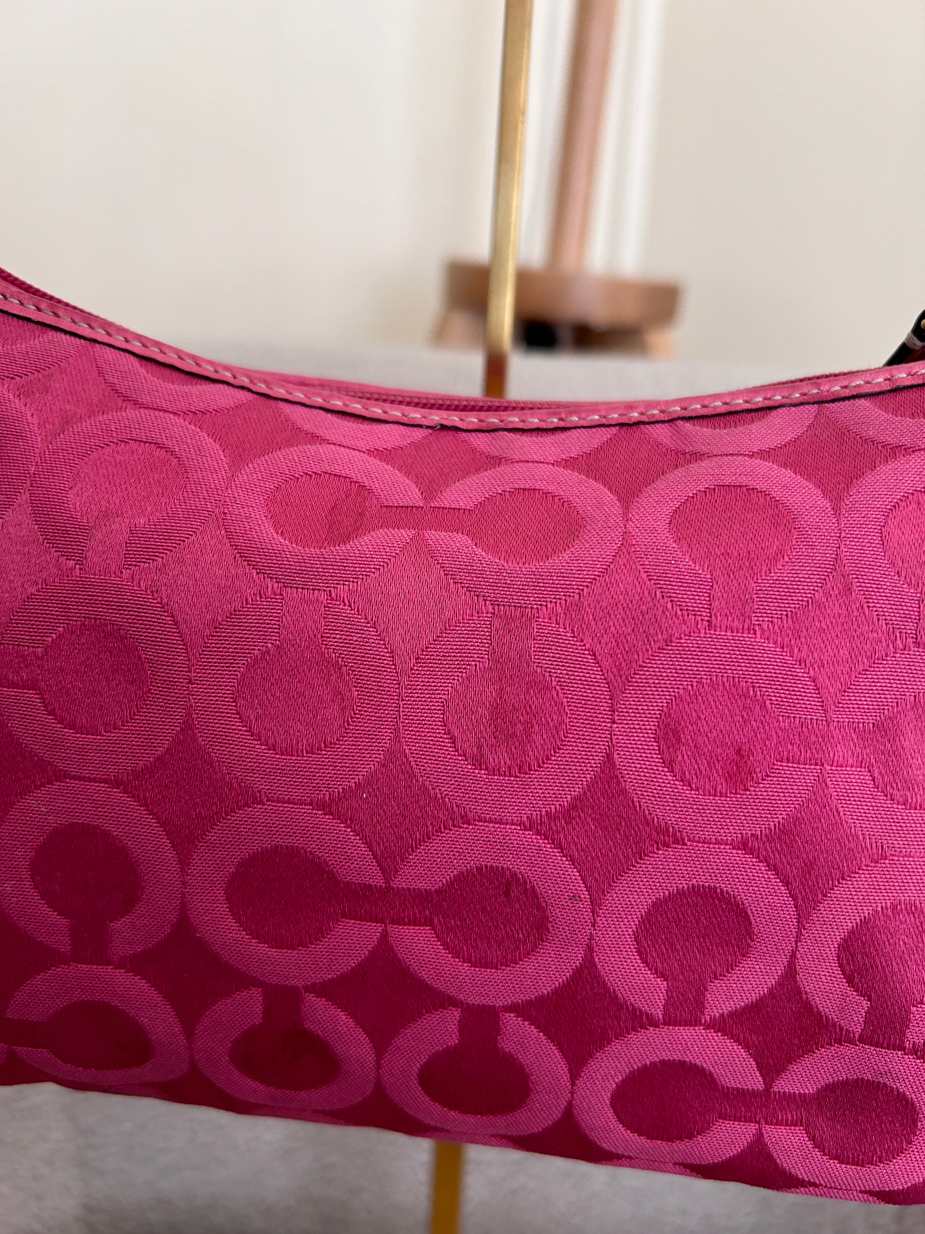 Vintage Coach pink Madison mini shoulder bag