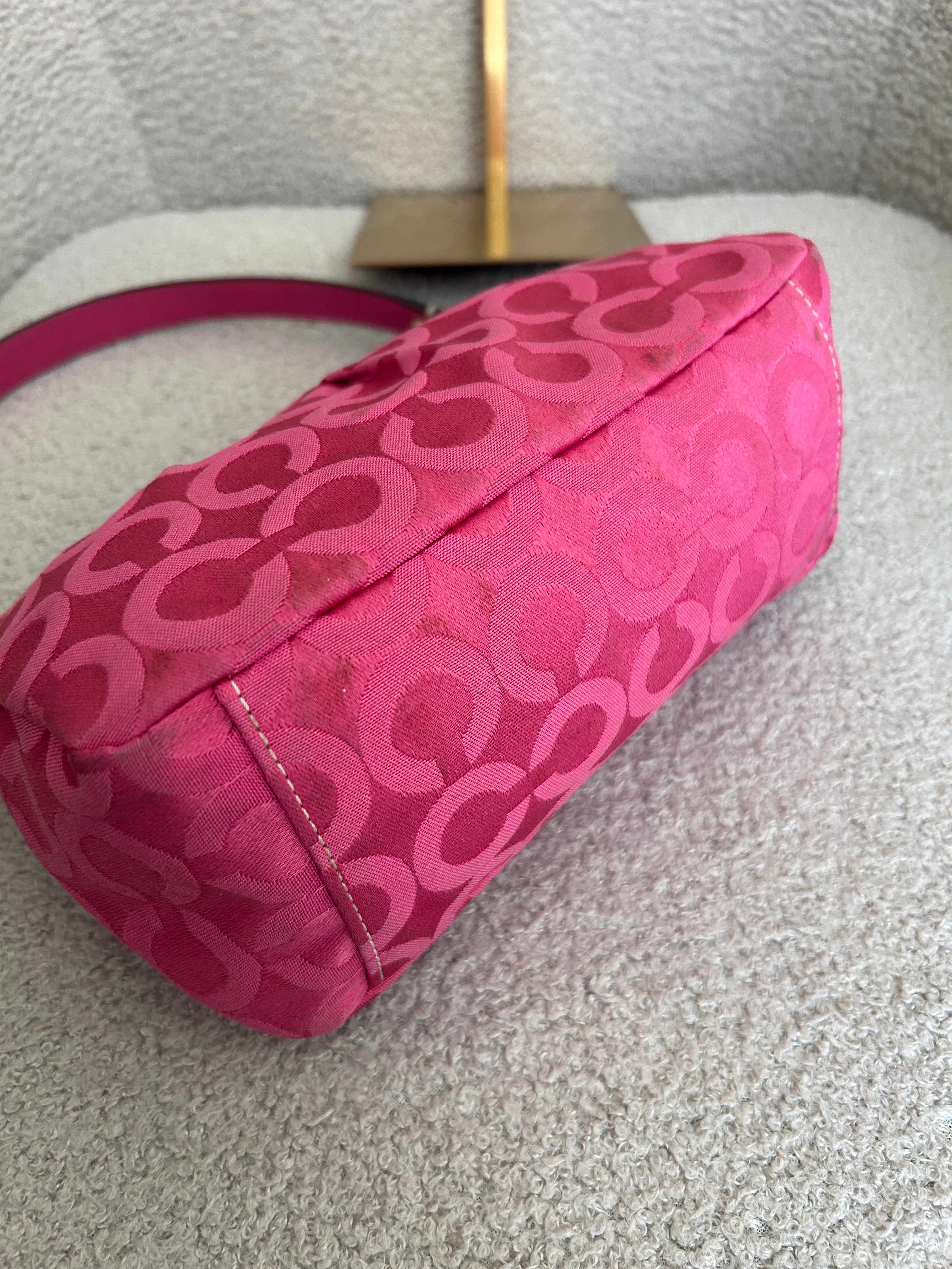 Vintage Coach pink Madison mini shoulder bag