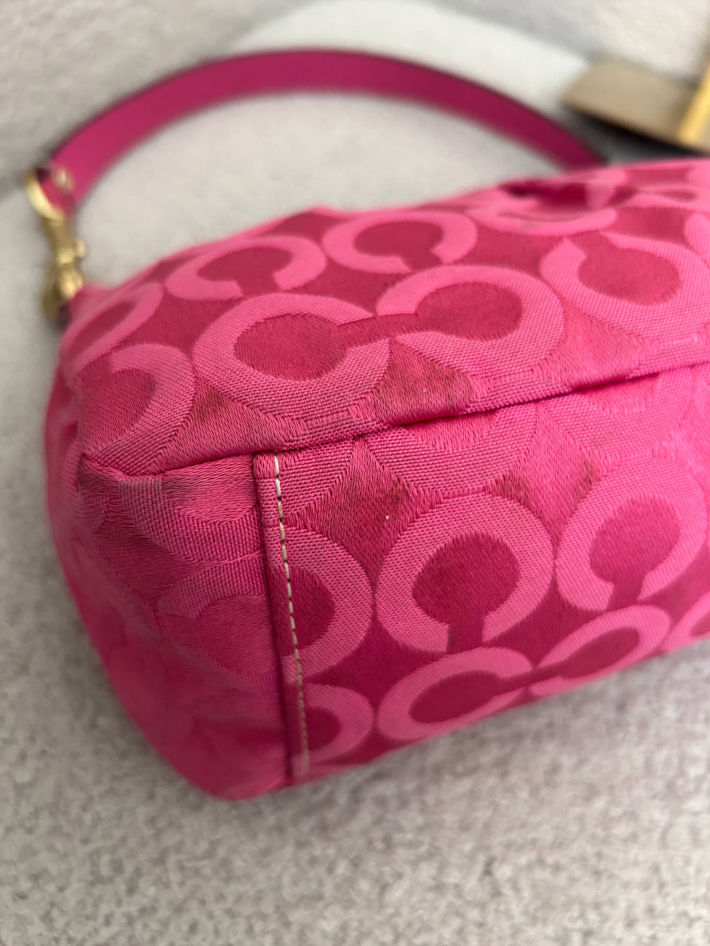 Vintage Coach pink Madison mini shoulder bag