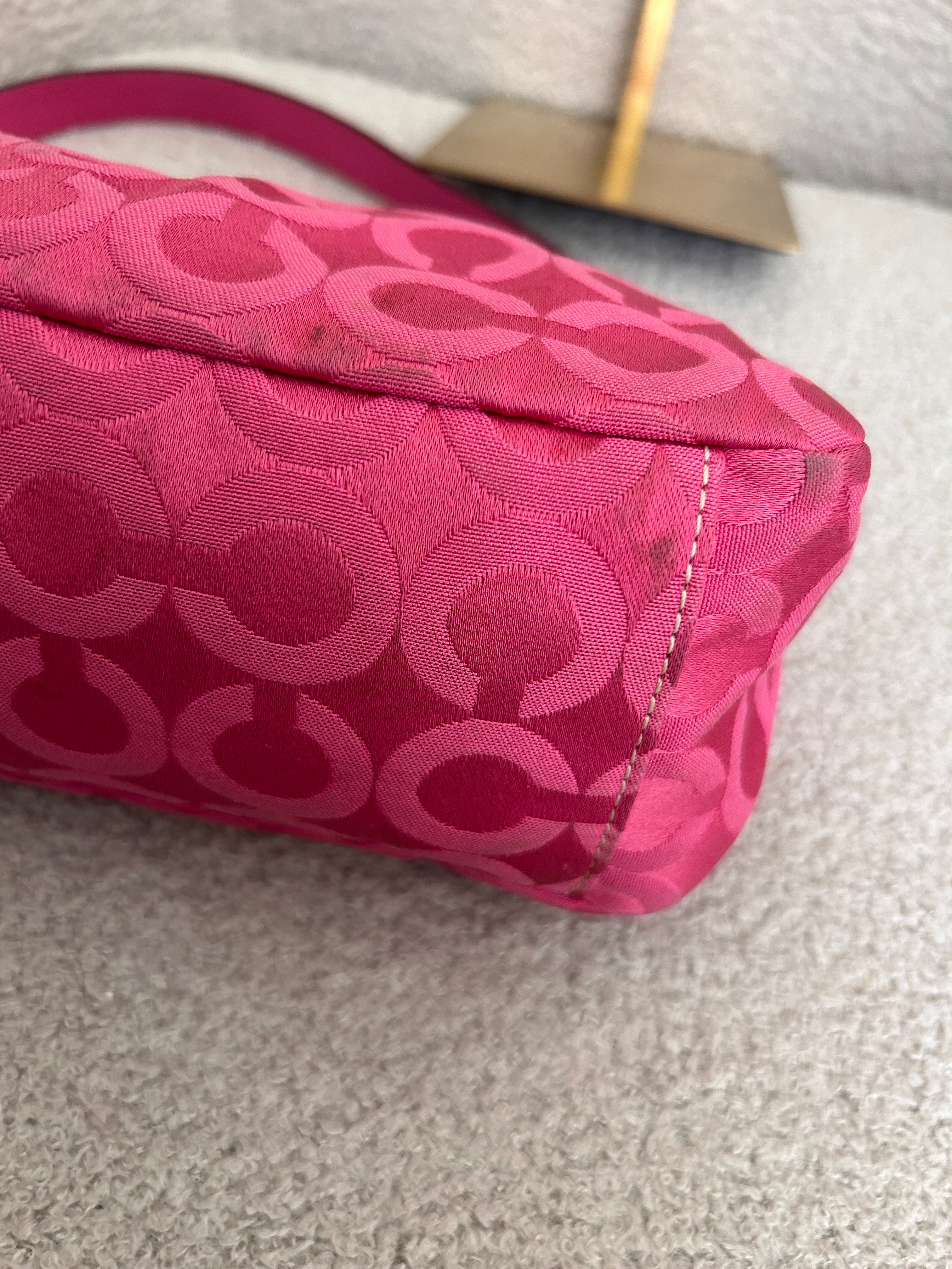 Vintage Coach pink Madison mini shoulder bag