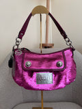 Vintage Coach pink sequin shoulder bag