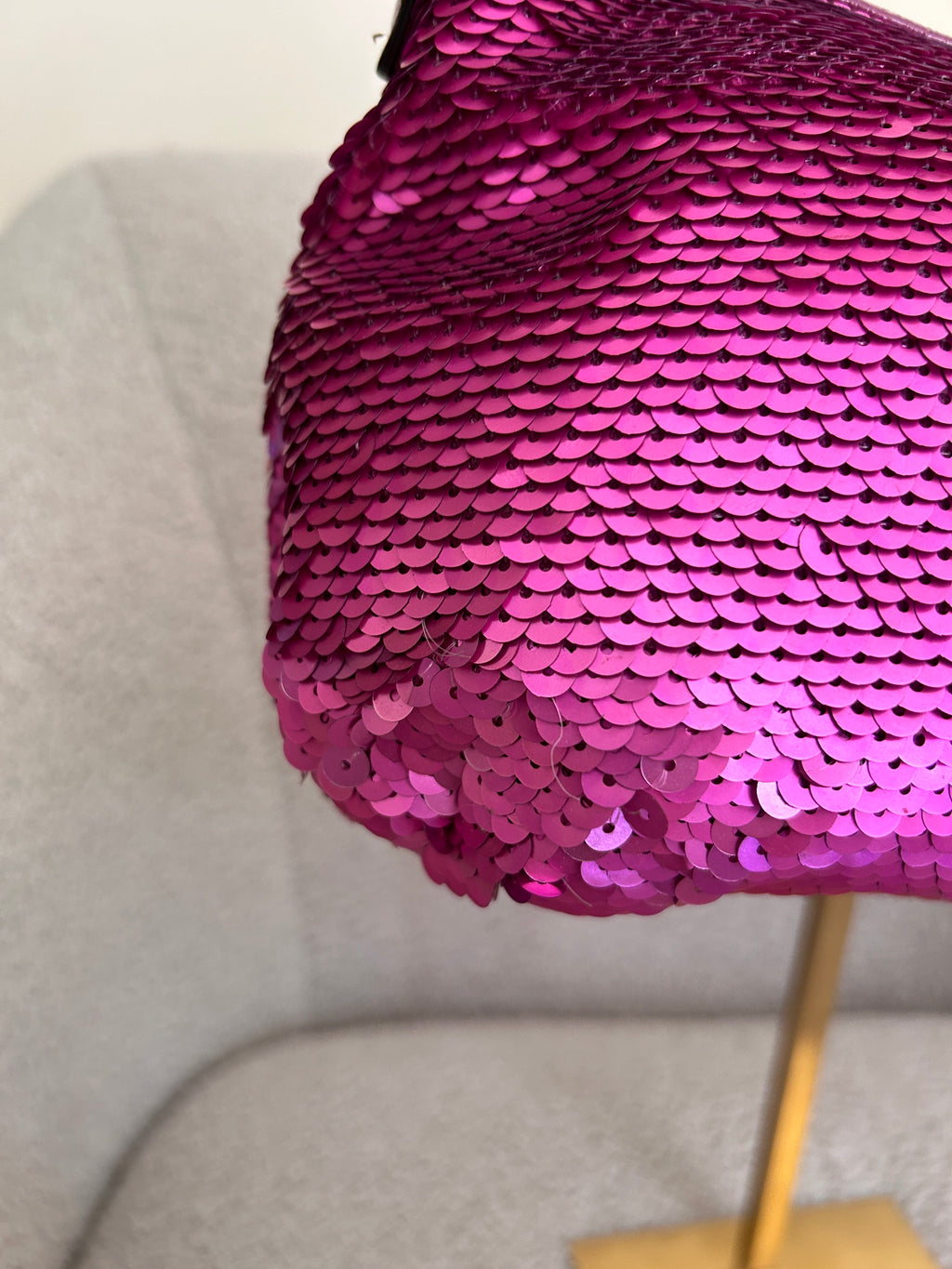 Vintage Coach pink sequin shoulder bag