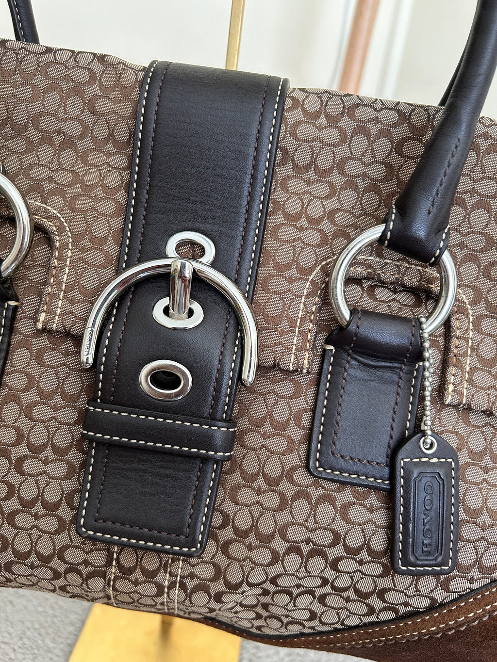 Vintage Coach Soho flap satchel shoulder bag